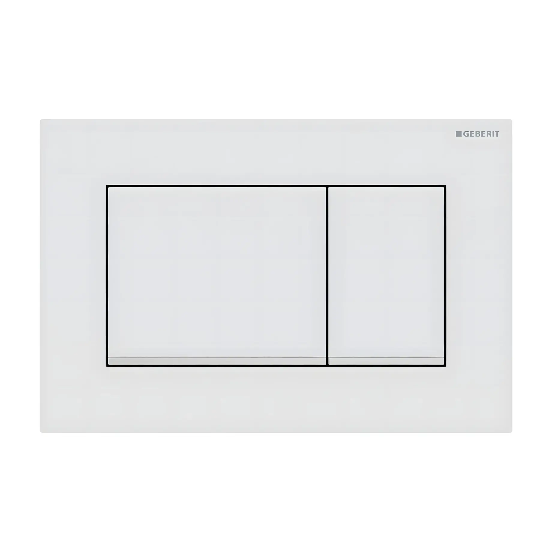 Змивна клавіша Sigma20 square Geberit 115.883.JT.1 — вид на білому тлі