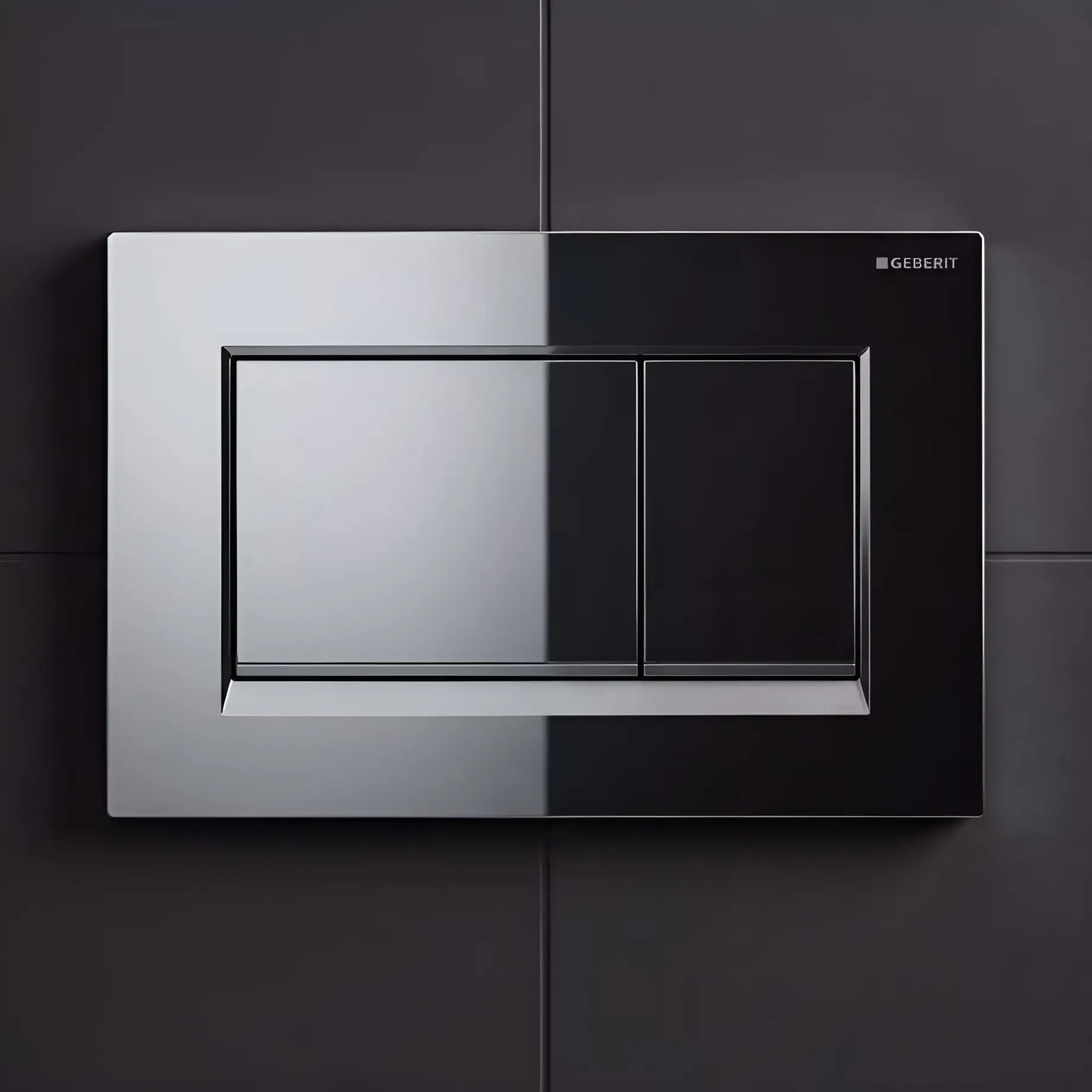 Змивна клавіша Sigma20 square Виробник 115.883.KH.1 Chrome 24.6 х 16.4 х 1.2 см — вид спереду