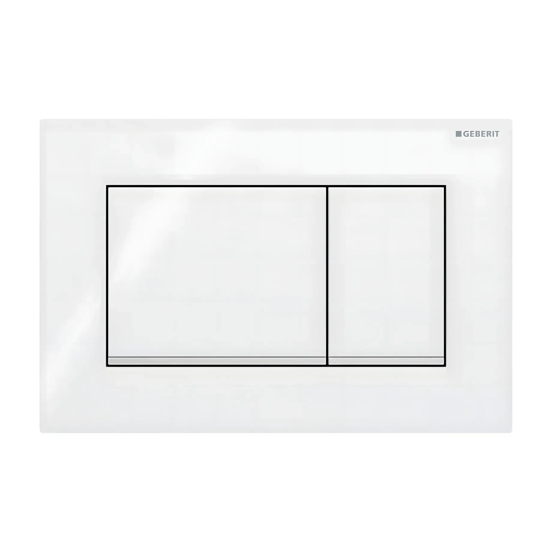 Змивна клавіша Sigma20 square Geberit 115.883.KJ.1 — вид на білому тлі