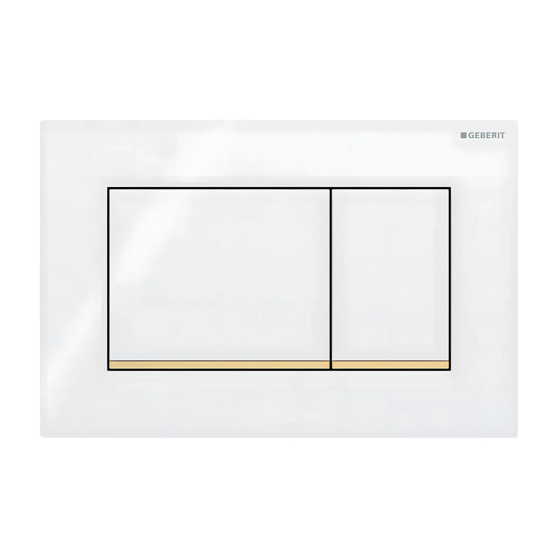 Змивна клавіша Sigma20 square Geberit 115.883.KK.1 — вид на білому тлі