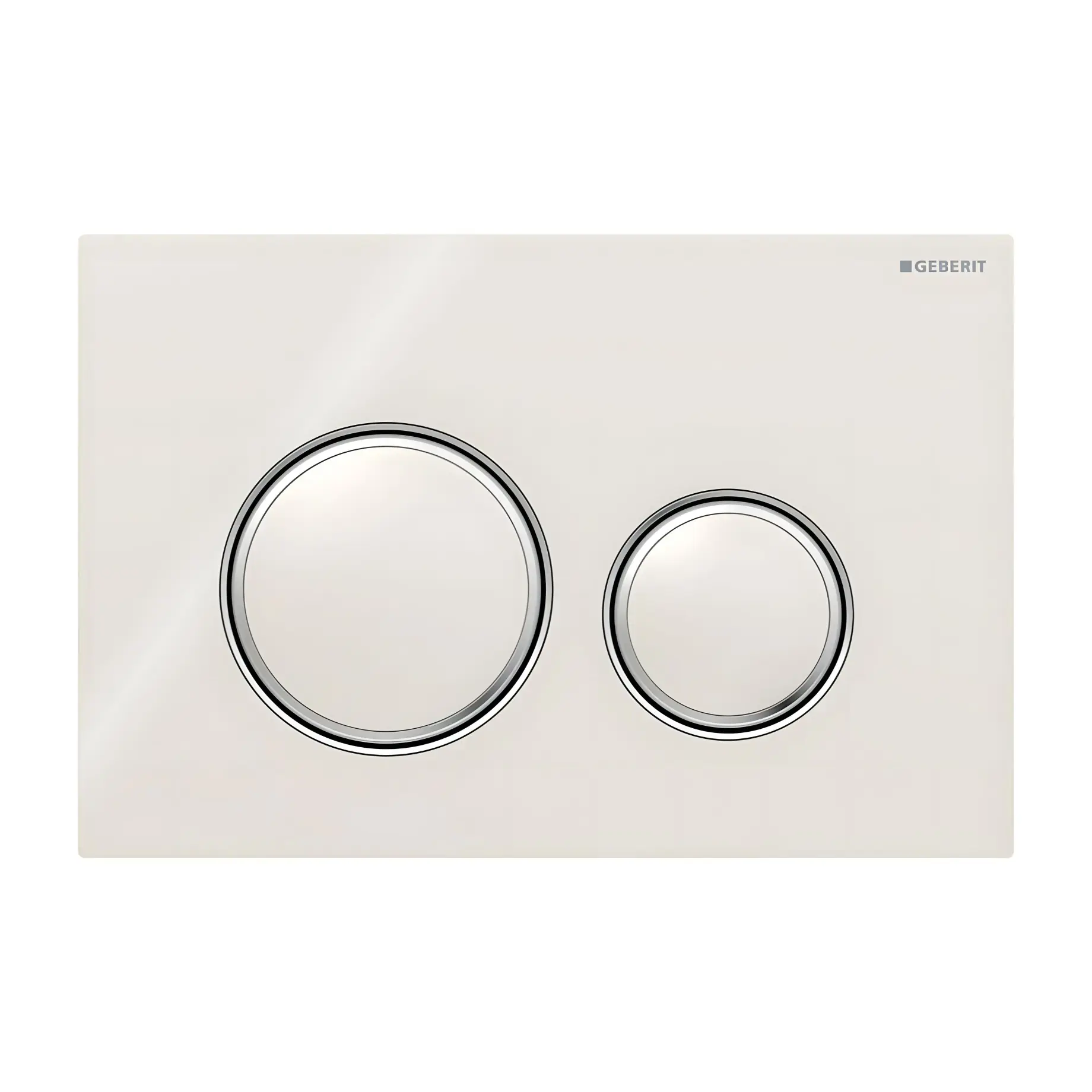 Змивна клавіша Sigma50 round Geberit 115.884.JL.1 Sand Grey — вид на білому тлі