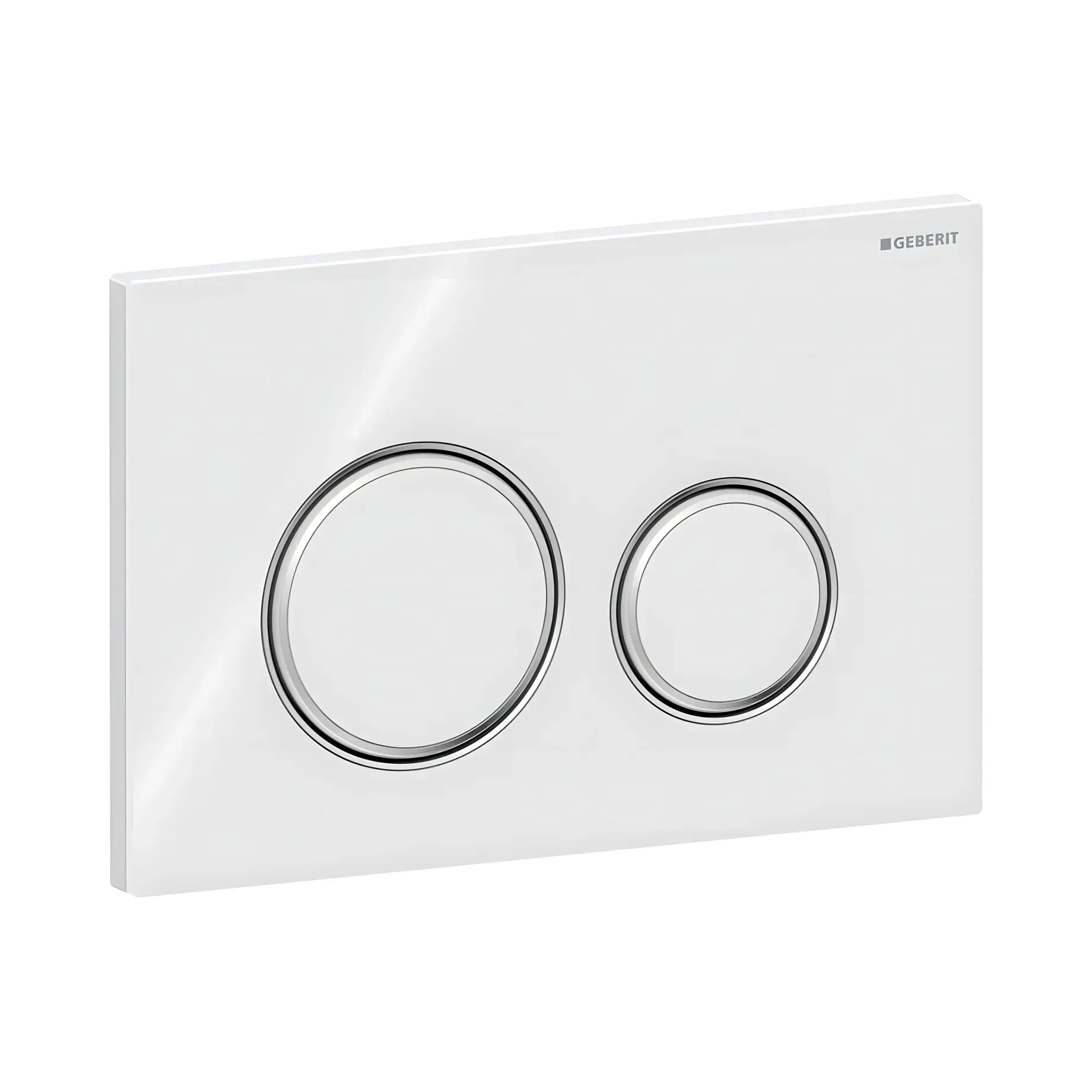 Панель смыва унитаза Sigma50 round Geberit 115.884.SI.1 White Alpin — вид спереди