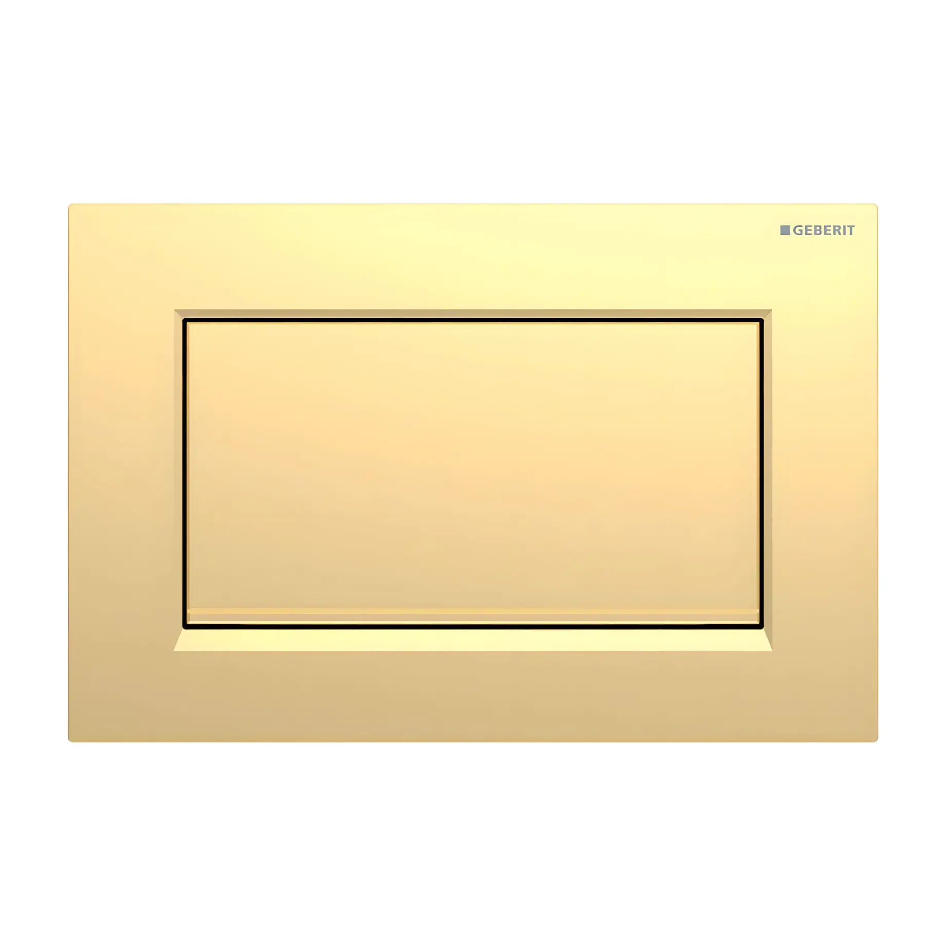 Змивна клавіша Sigma10 square Geberit 115.893.45.1 Gilt — вид на білому тлі