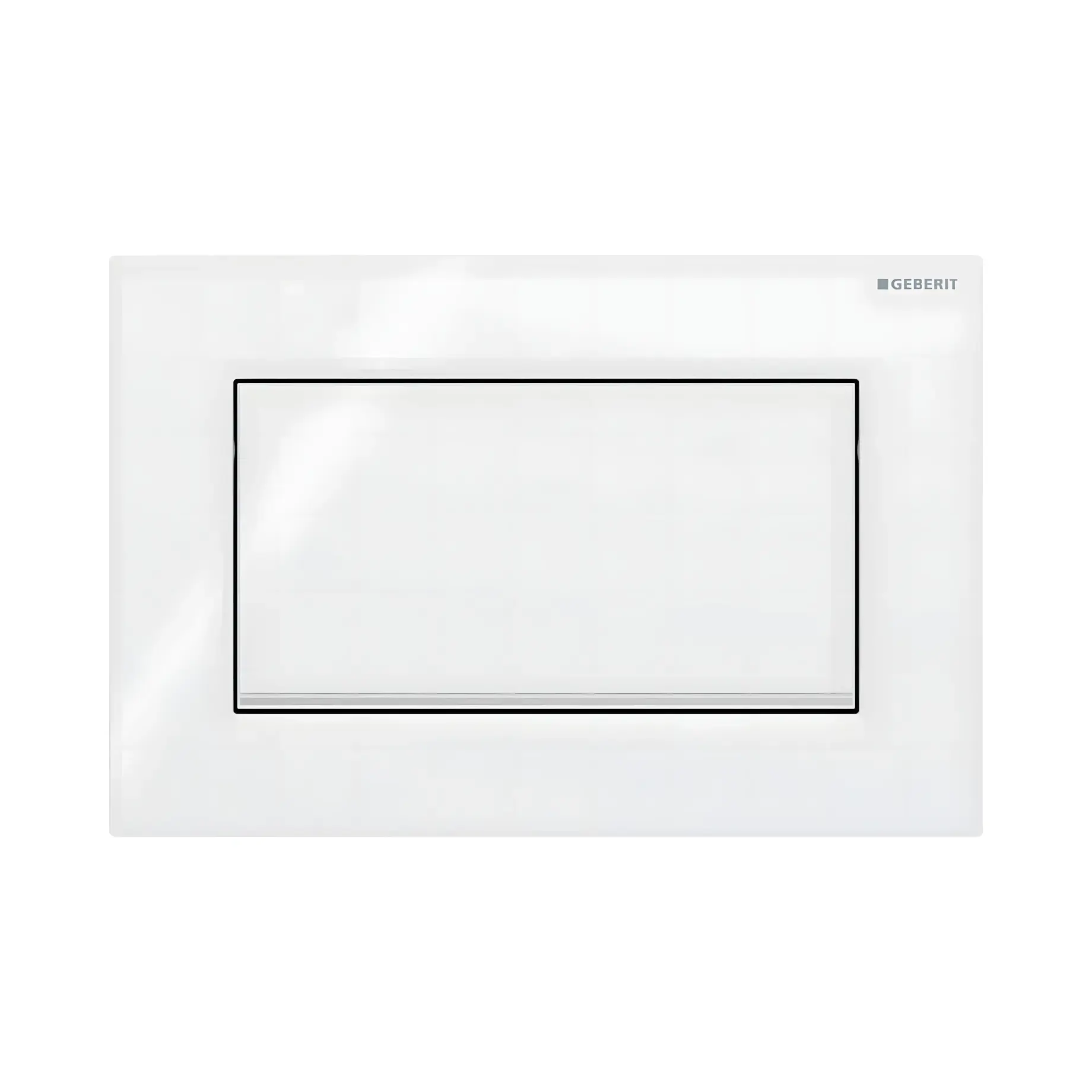 Змивна клавіша Sigma10 square Geberit 115.893.KJ.1 — вид на білому тлі