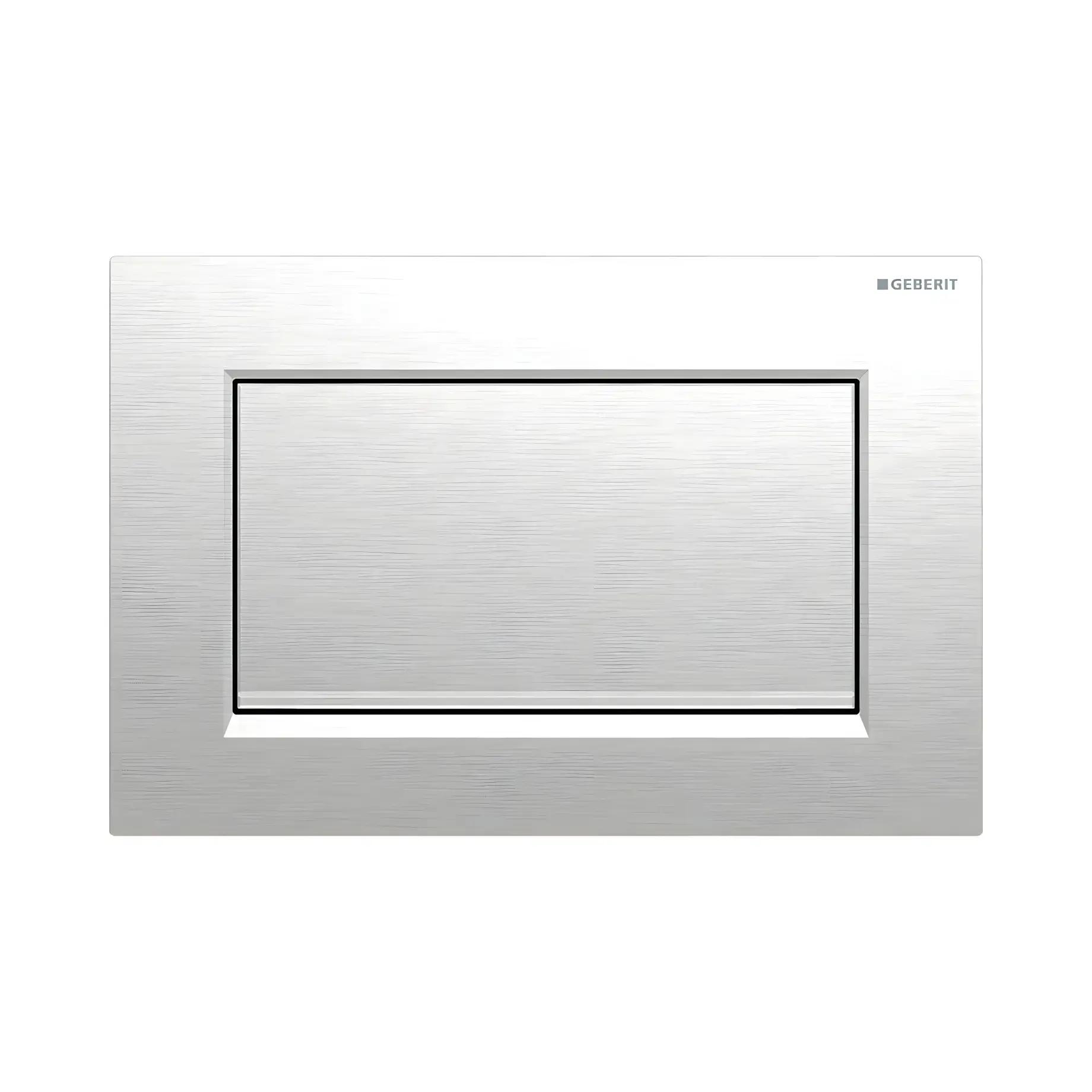 Змивна клавіша Sigma10 square Geberit 115.893.KX.1 Chrome — вид на білому тлі