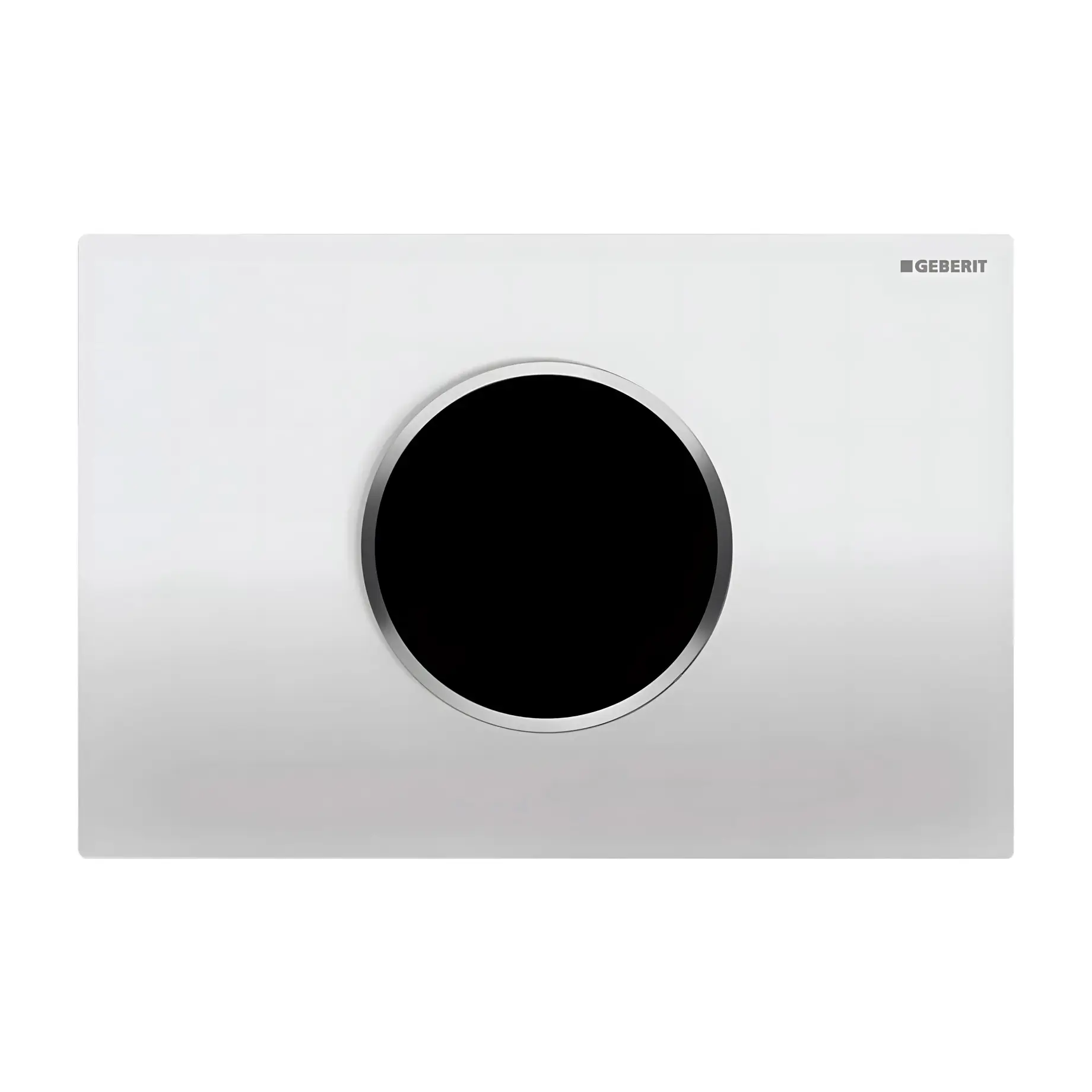 Змивна клавіша Sigma10 round IR Geberit 115.907.KJ.6 White — вид на білому тлі
