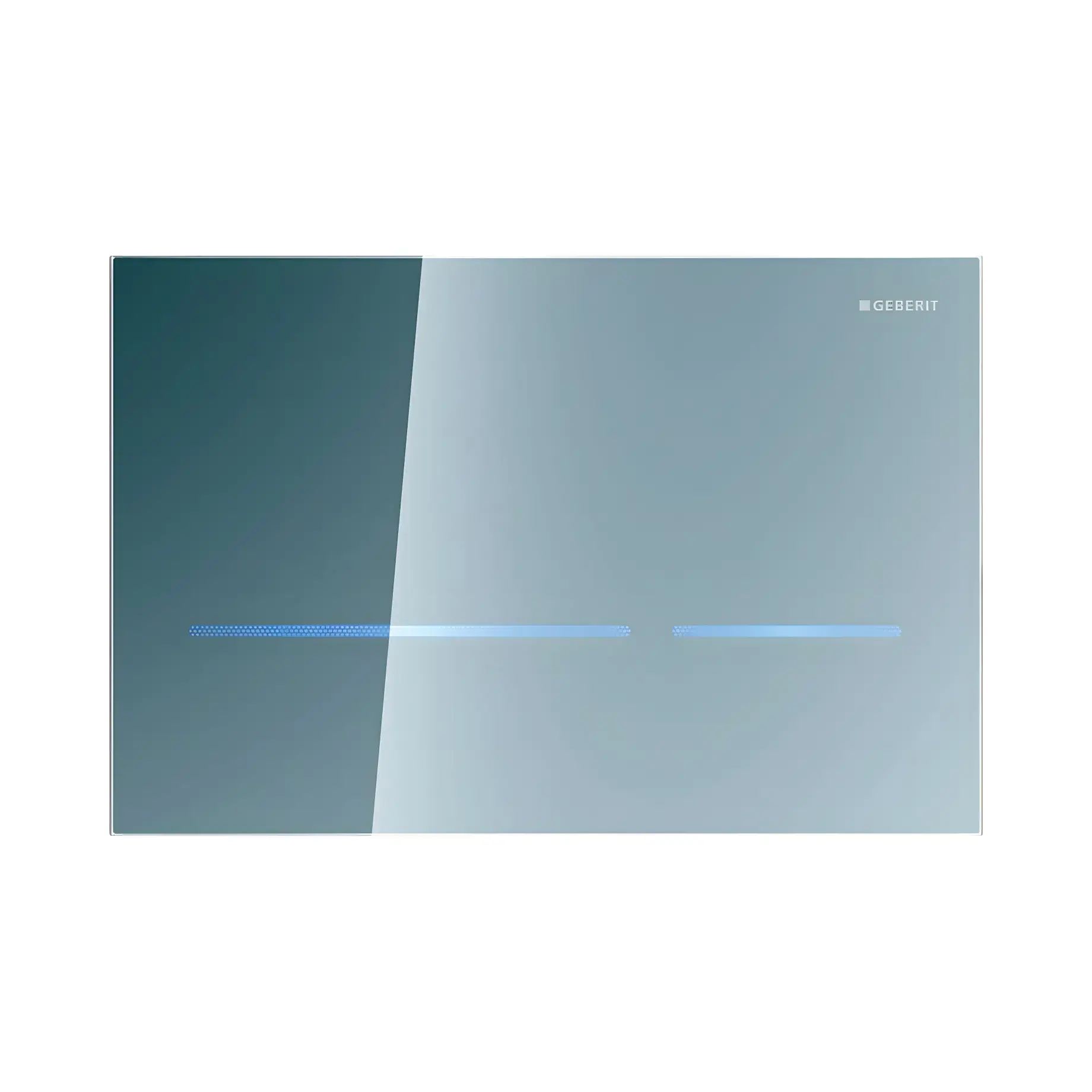 Змивна клавіша Sigma80 Geberit 116.092.SM.6 Mirror Glass — вид на білому тлі