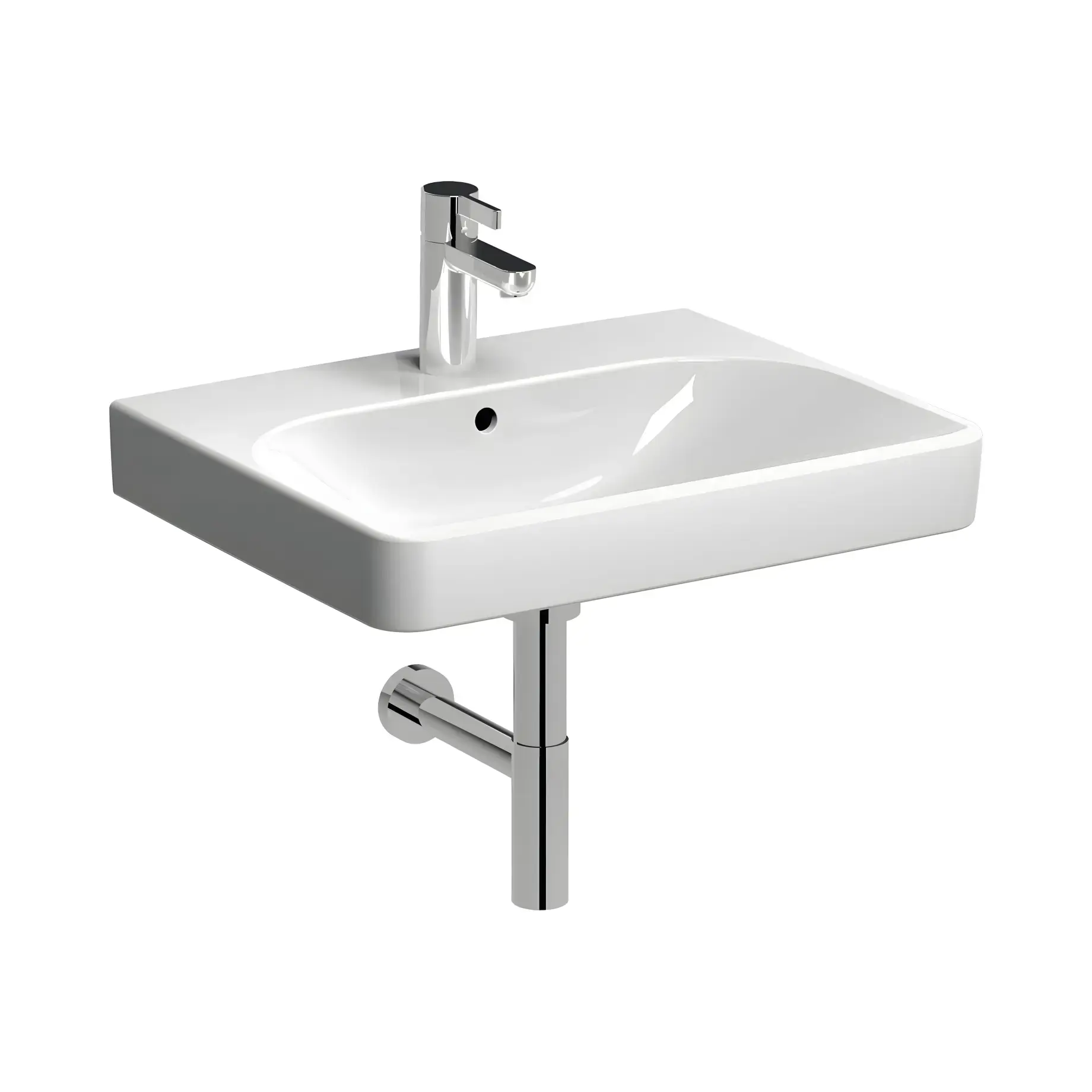 Умивальник Smyle Square Geberit 500.229.01.1 — вид спереду