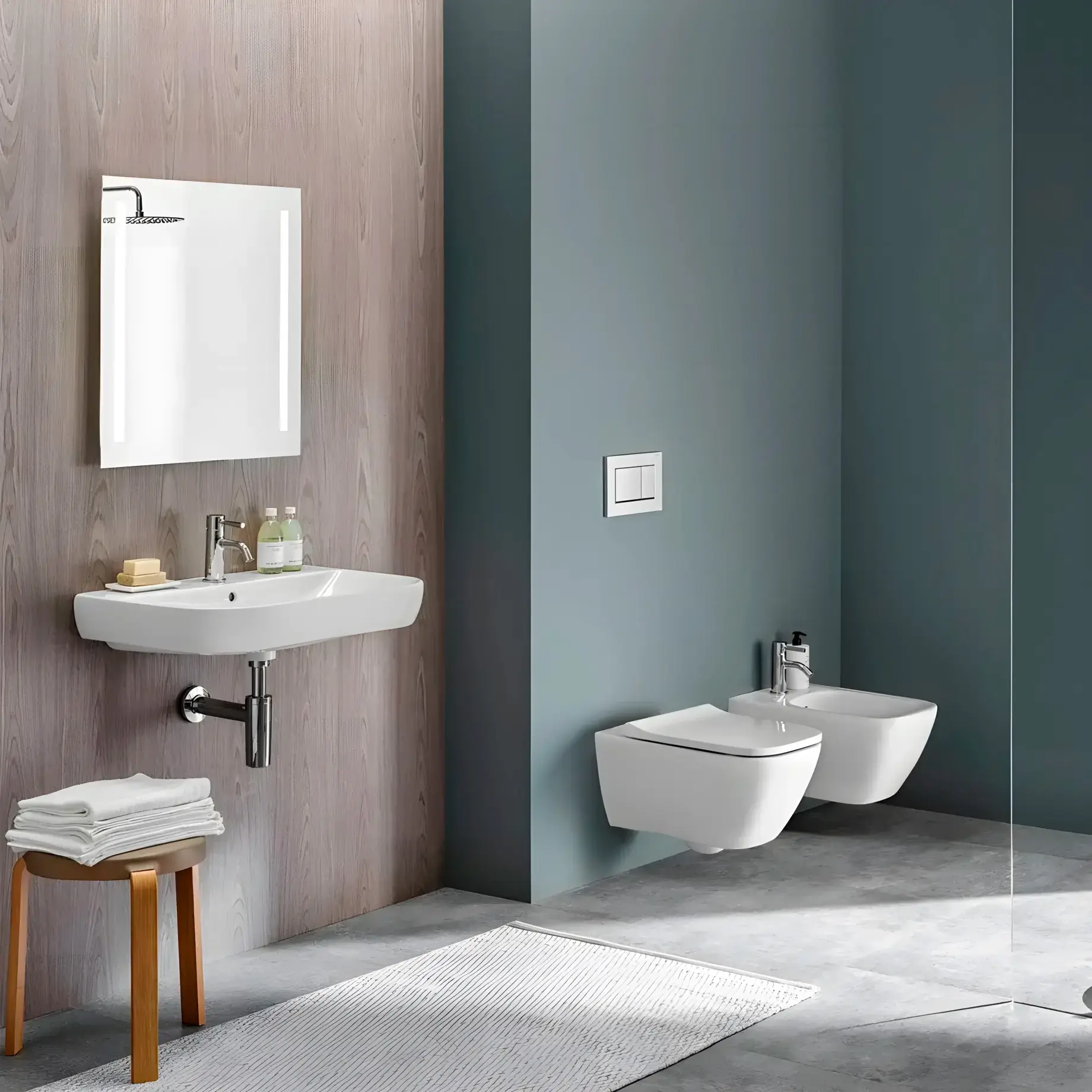 Унітаз підвісний Smyle Square Geberit 500.685.01.1 — вид спереду