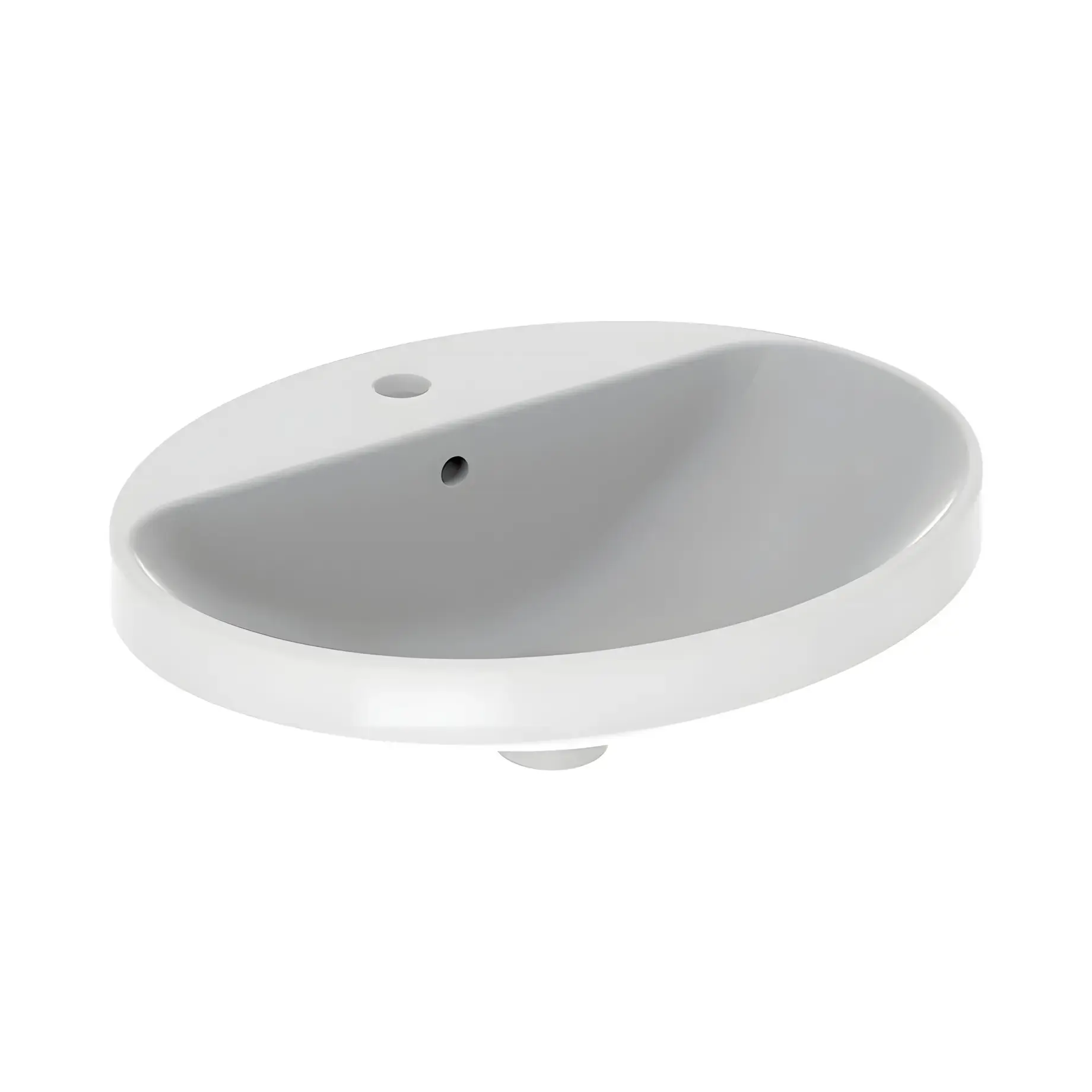 Умивальник VariForm Geberit 500.721.01.2 White 55 х 45 см — вид на білому тлі
