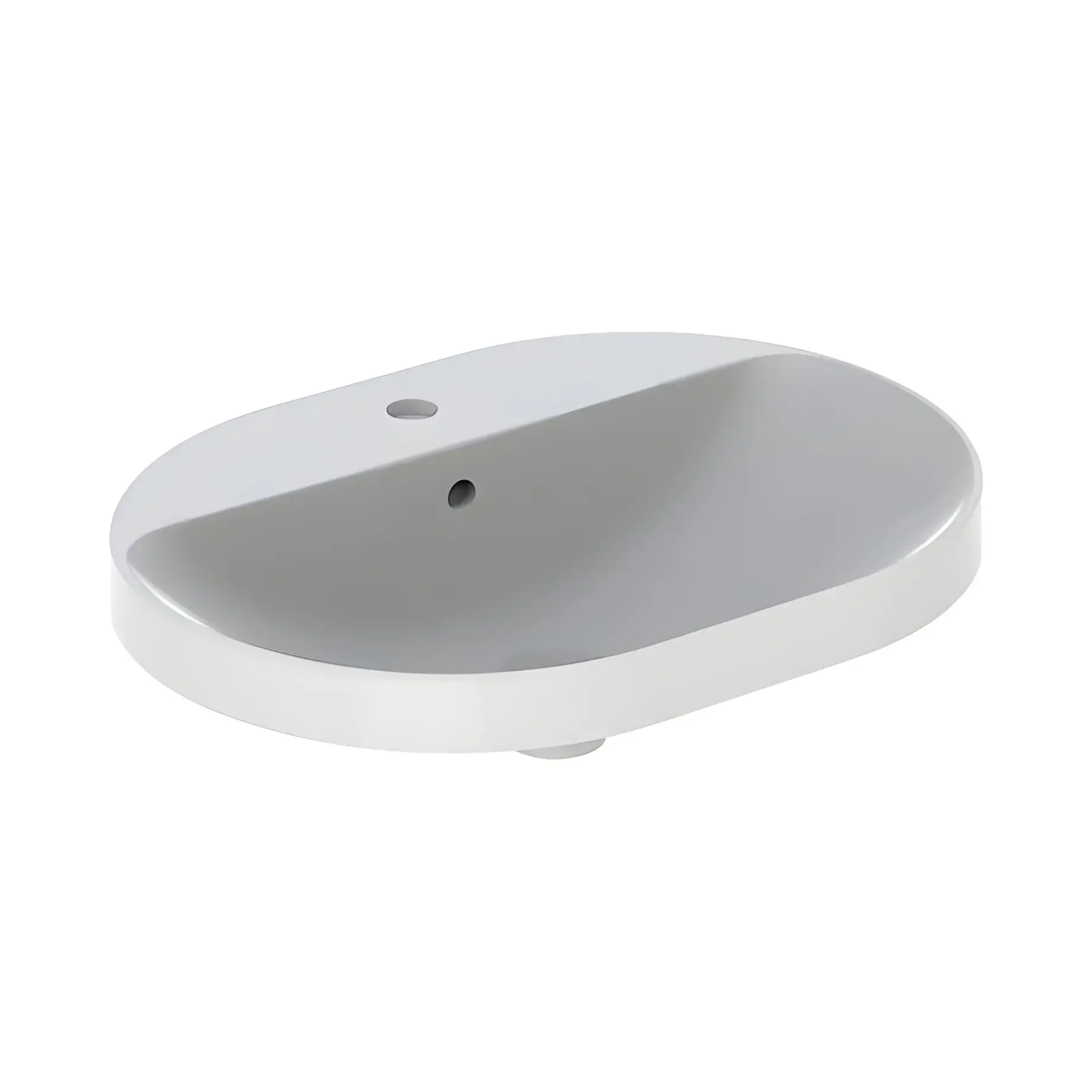 Умивальник VariForm Geberit 500.733.01.2 White 60 х 45 см — вид на білому тлі
