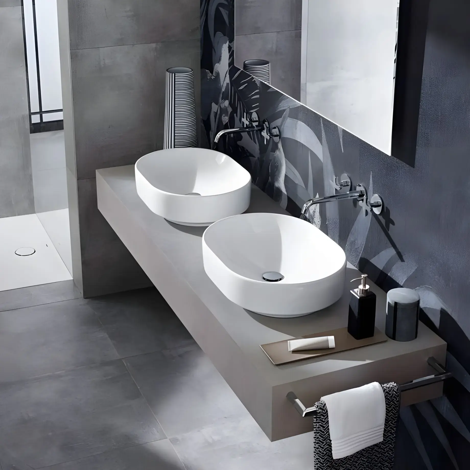 Умивальник VariForm Geberit 500.774.01.2 — вид спереду