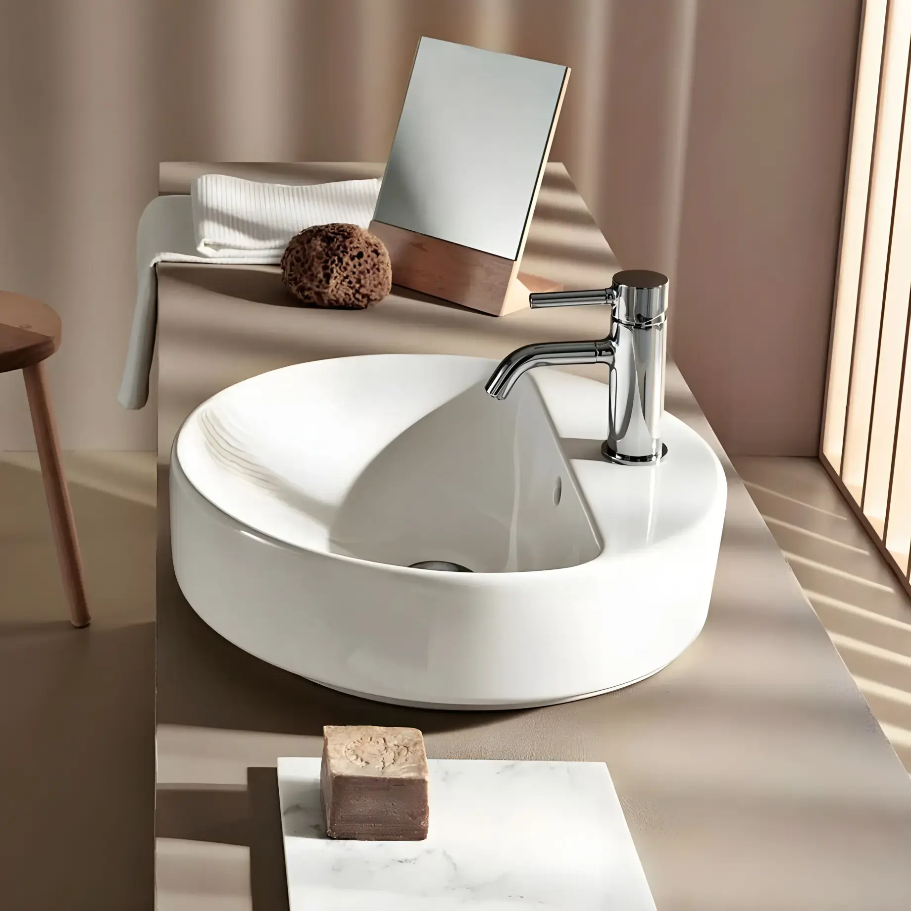 Умивальник VariForm Geberit 500.775.01.2 — вид спереду