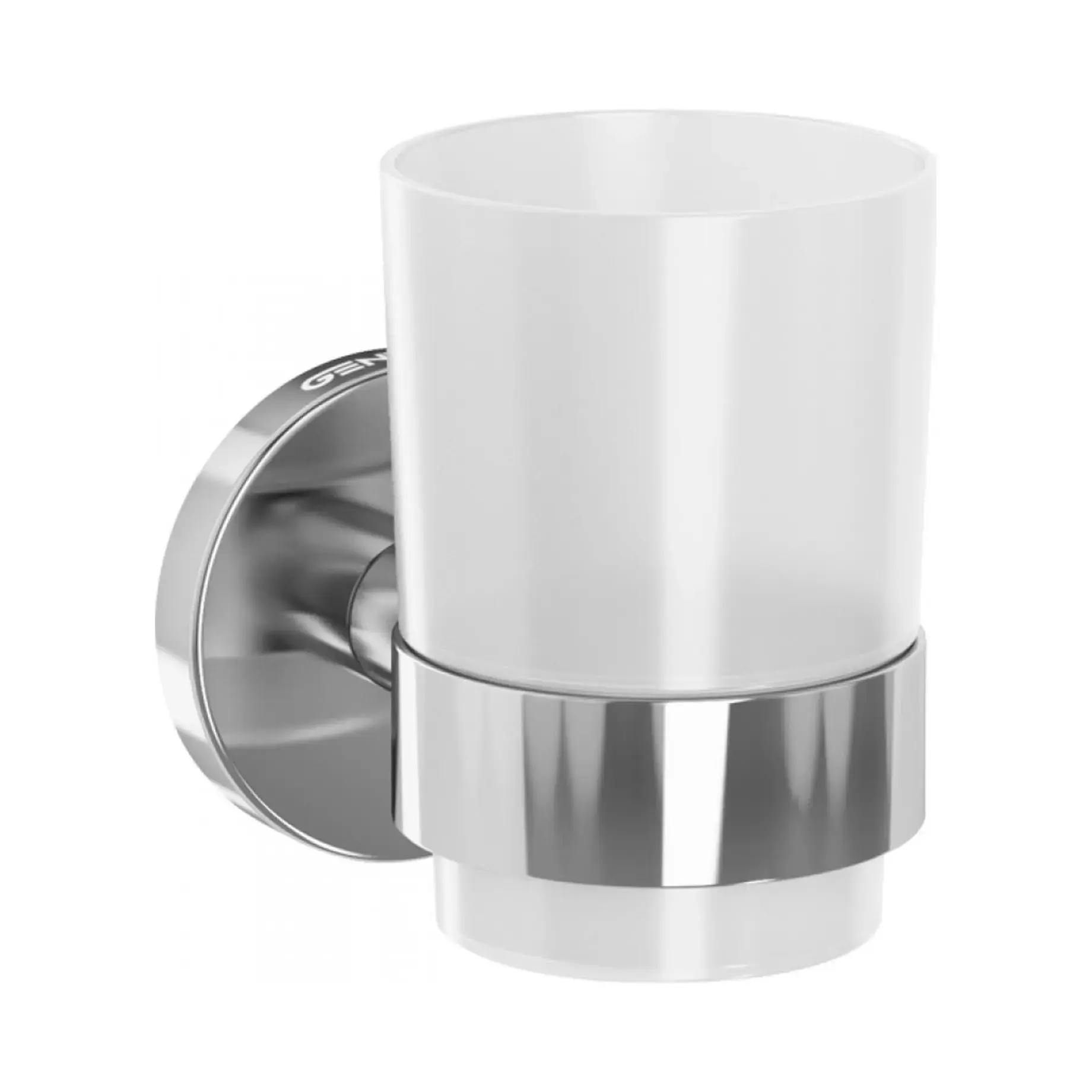 Склянка Creta Genwec GW05 41 04 02 Bright Stainless Steel — вид на білому тлі