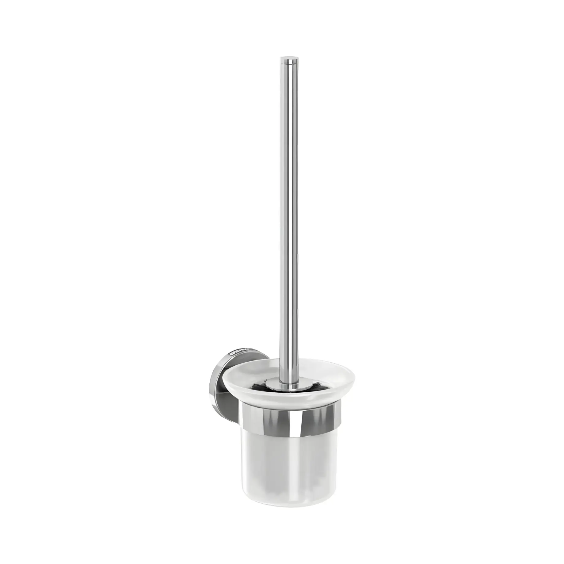 Щітка для унітаза Creta Genwec GW05 48 04 02 Bright Stainless Steel — вид на білому тлі