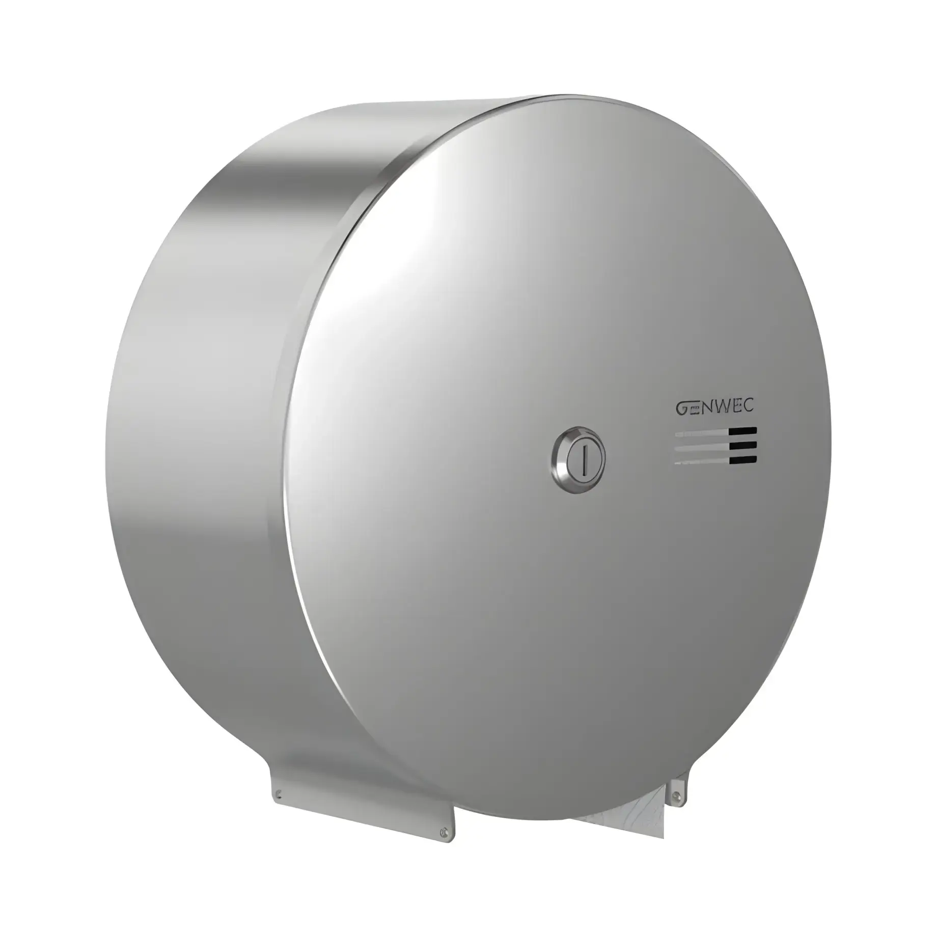 Диспенсер для туалетного паперу Genwec Genwec GW03 02 04 01 Brushed Stainless Steel — вид на білому тлі