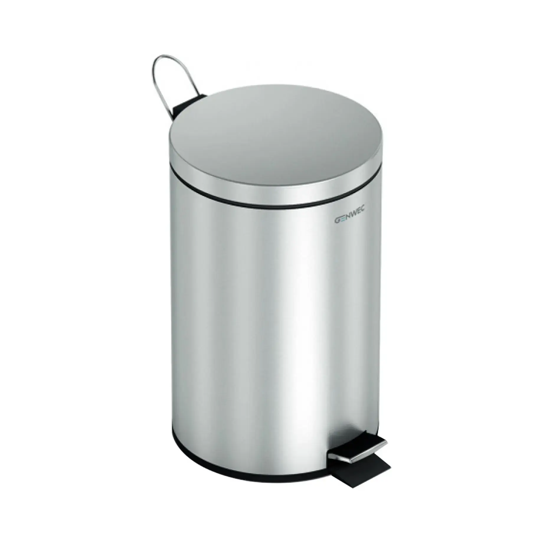 Відро для сміття Genwec Genwec GW06 02 04 01 Brushed Stainless Steel — вид на білому тлі