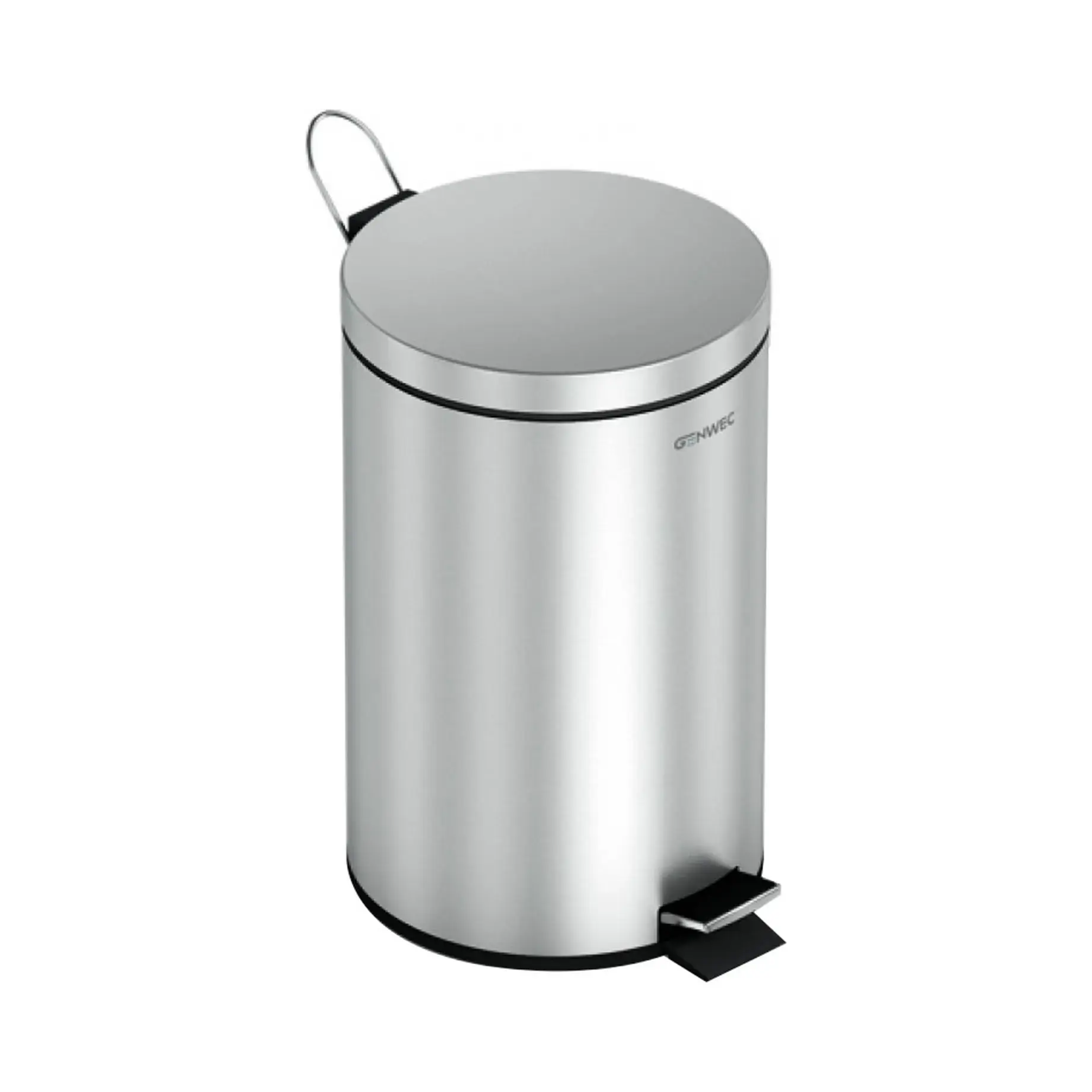 Відро для сміття Genwec Genwec GW06 03 04 01 Brushed Stainless Steel — вид на білому тлі