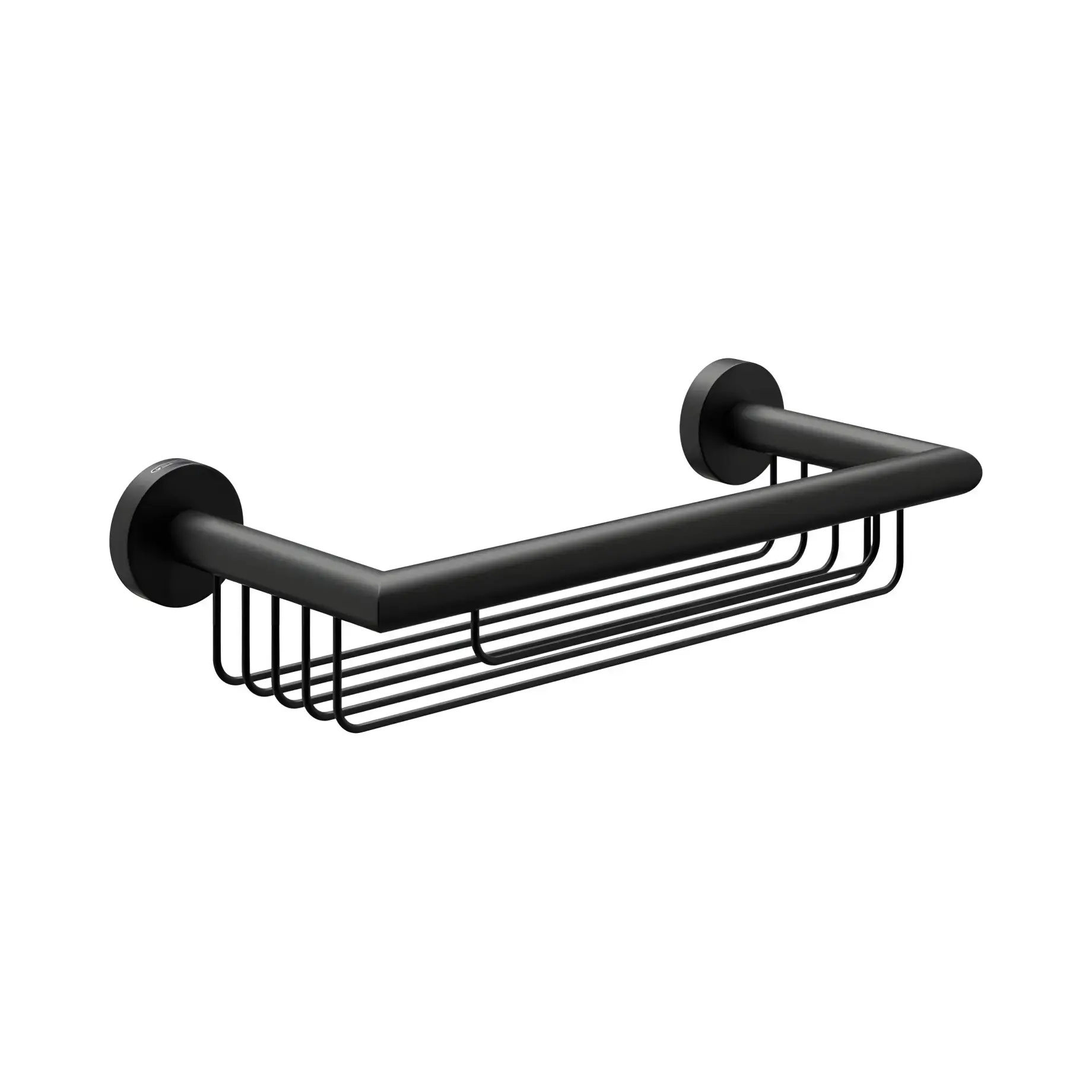 Полиця-кошик для душу Nimbus Genwec GW05 75 04 03 Black Matt — вид на білому тлі