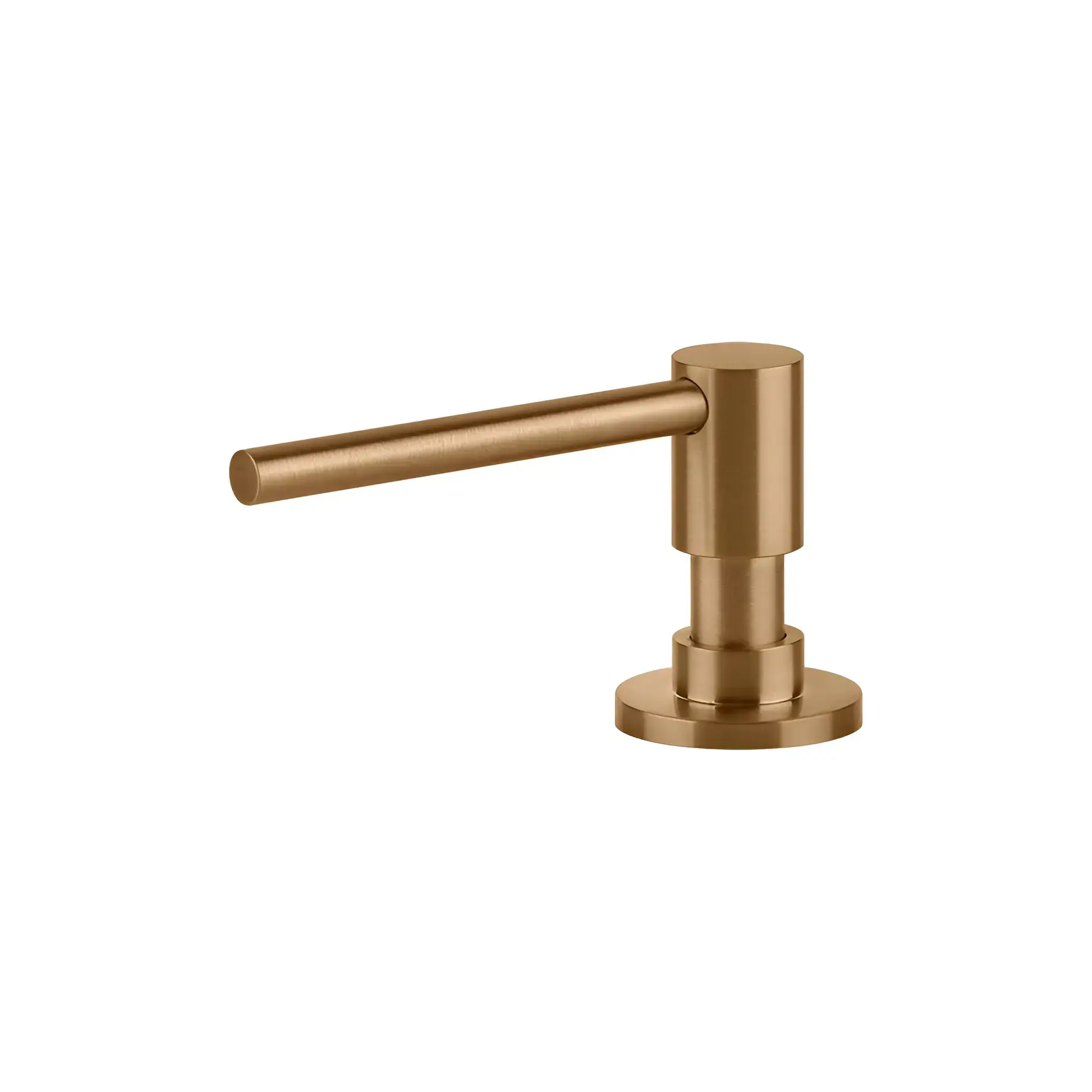 Дозатор рідкого мила Dispenser 316 Flessa Gessi 29660-726 Warm Bronze PVD — вид спереду