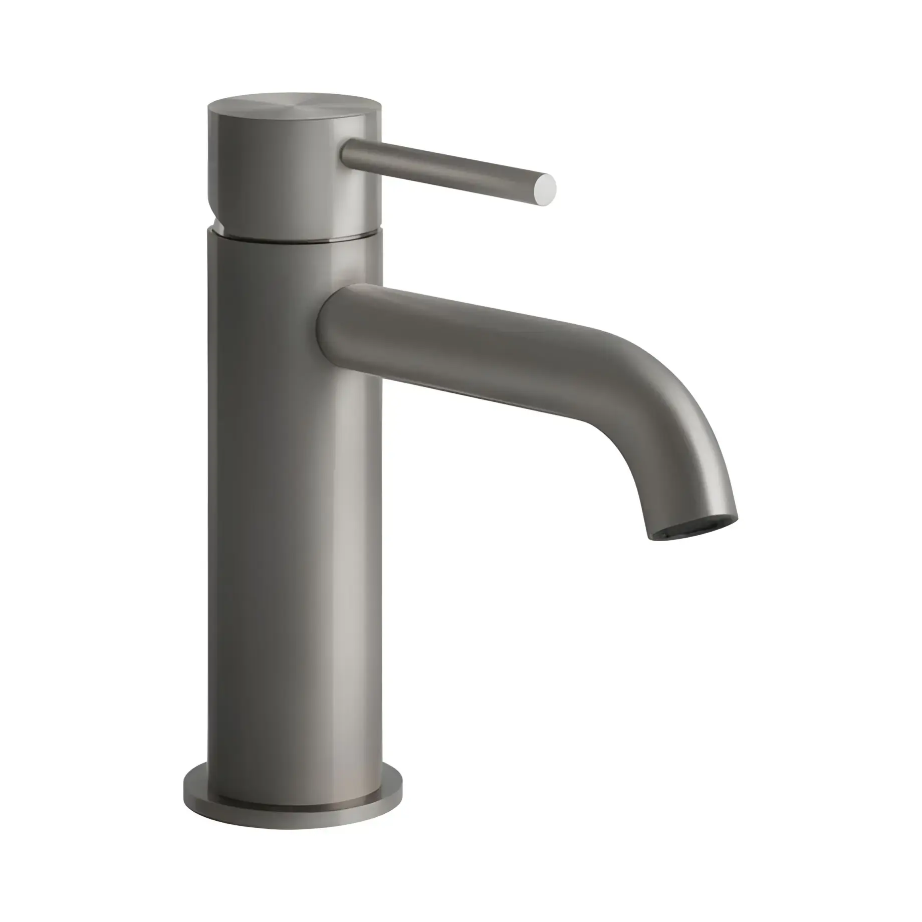 Змішувач для раковини 316 Flessa Gessi 54002-239 Steel Brushed — вид на білому тлі