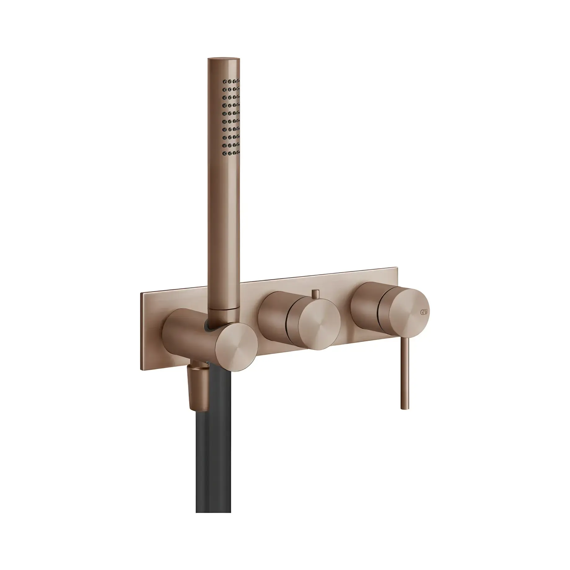 Змішувач для ванни 316 Gessi 54038-708 Copper Brushed PVD — вид на білому тлі