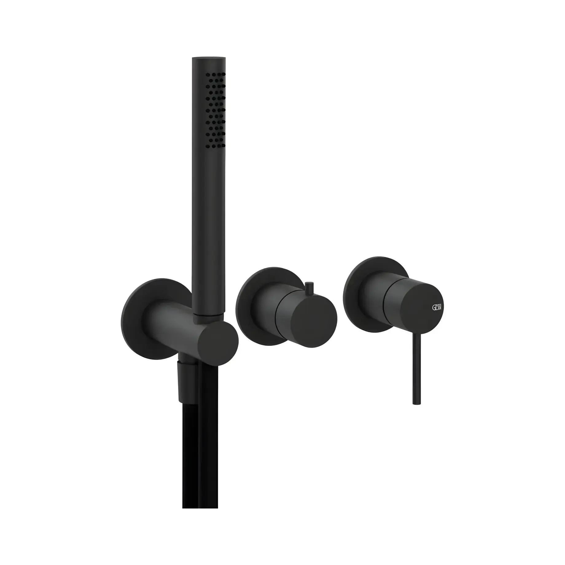 Змішувач для ванни 316 Flessa Gessi 54039-299 Black XL — вид на білому тлі