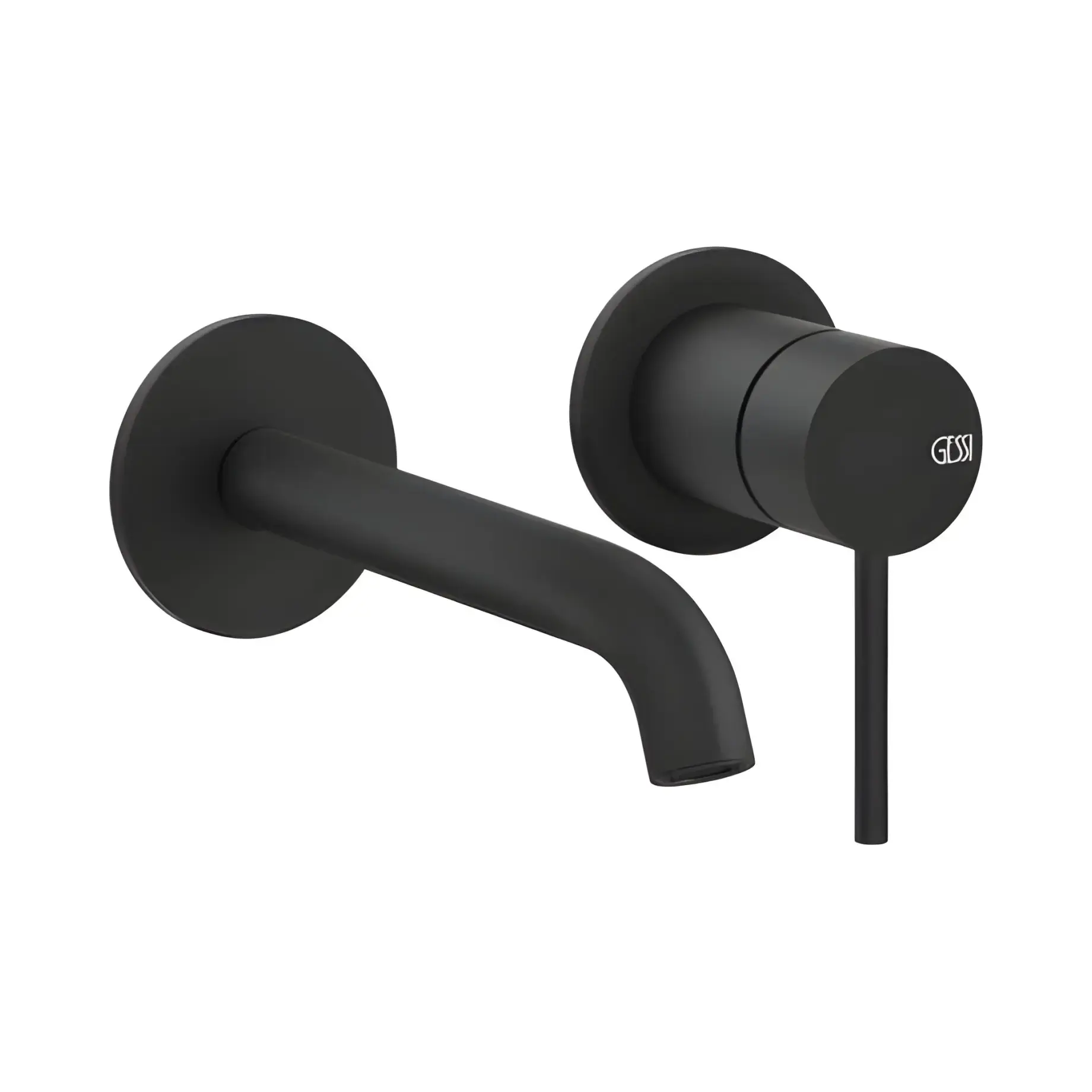Змішувач для раковини 316 Flessa Gessi 54086-299 Black XL — вид на білому тлі