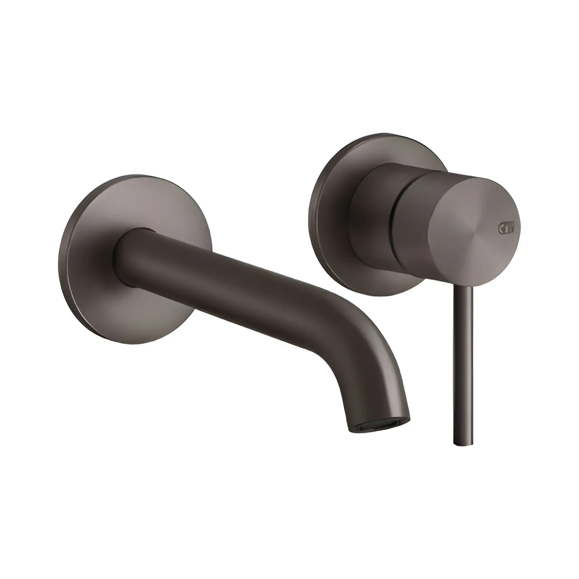 Змішувач для раковини Gessi316 Gessi 54086-707 Black Metal Brushed PVD — вид на білому тлі
