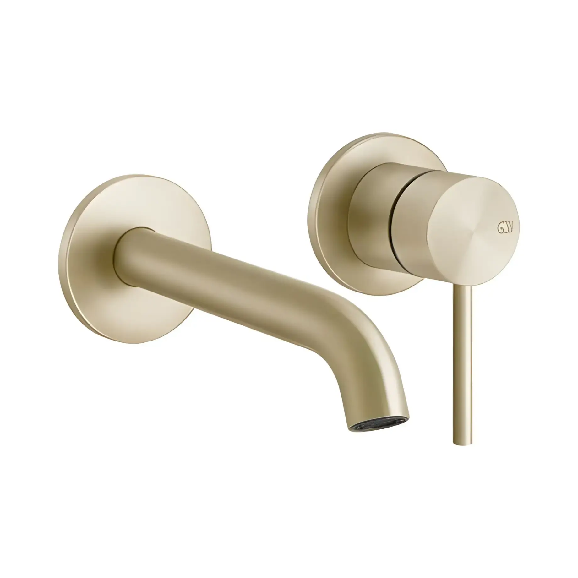 Змішувач для раковини 316 Flessa Gessi 54086-727 Brass Brushed PVD — вид на білому тлі