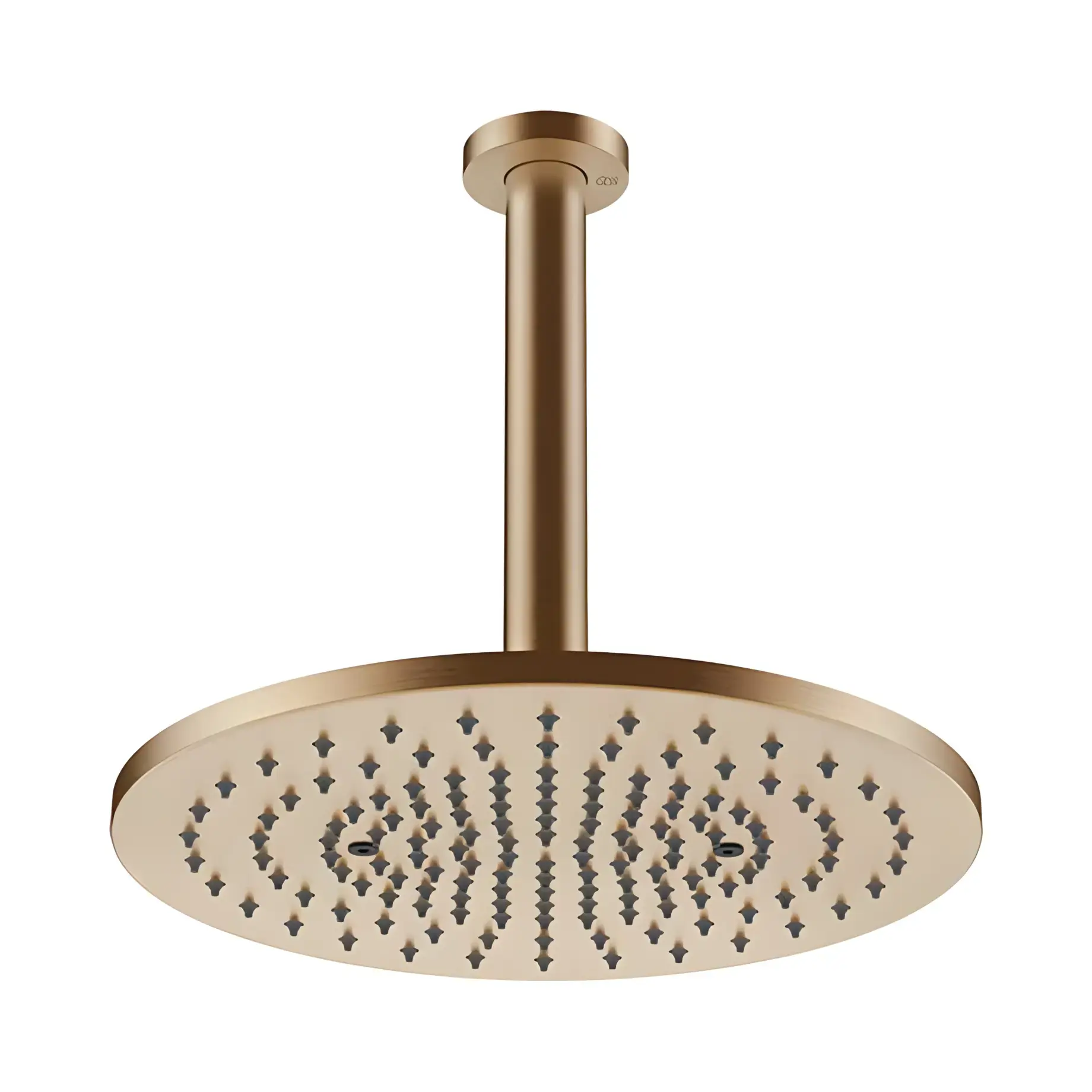 Верхній душ з тримачем 316 Flessa Gessi 54146-726 Warm Bronze Br. PVD — вид на білому тлі
