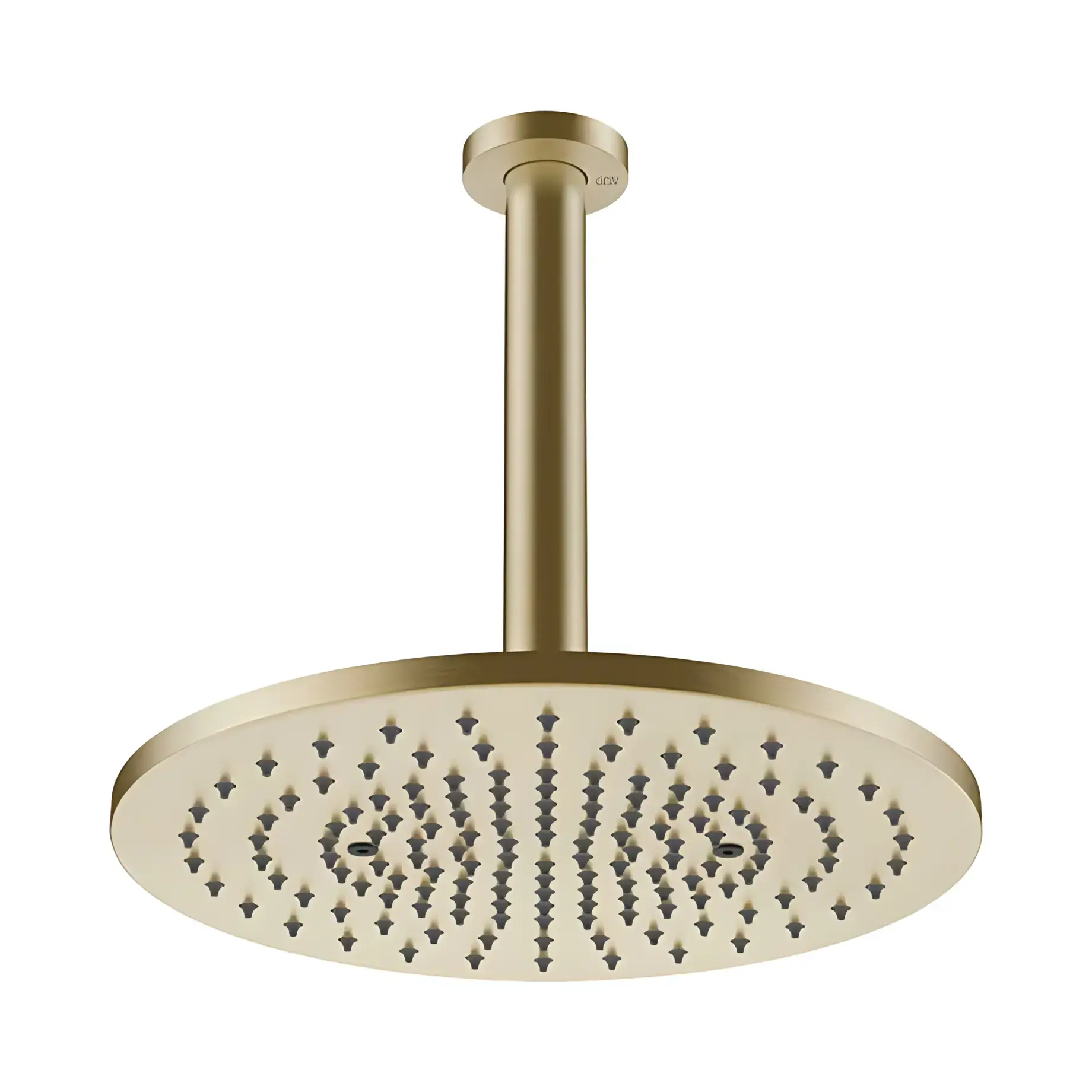 Верхній душ з тримачем 316 Flessa Gessi 54146-727 Brass Brushed PVD — вид на білому тлі