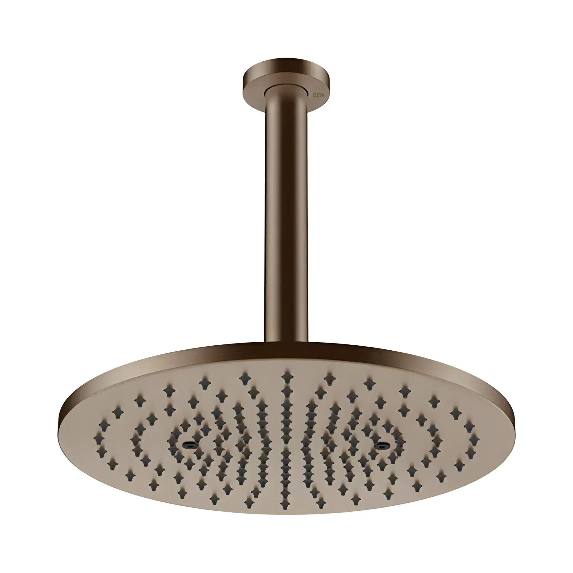 Верхній душ з тримачем 316 Flessa Gessi 54146-761 Coffee Bronze Brushed PVD — вид на білому тлі