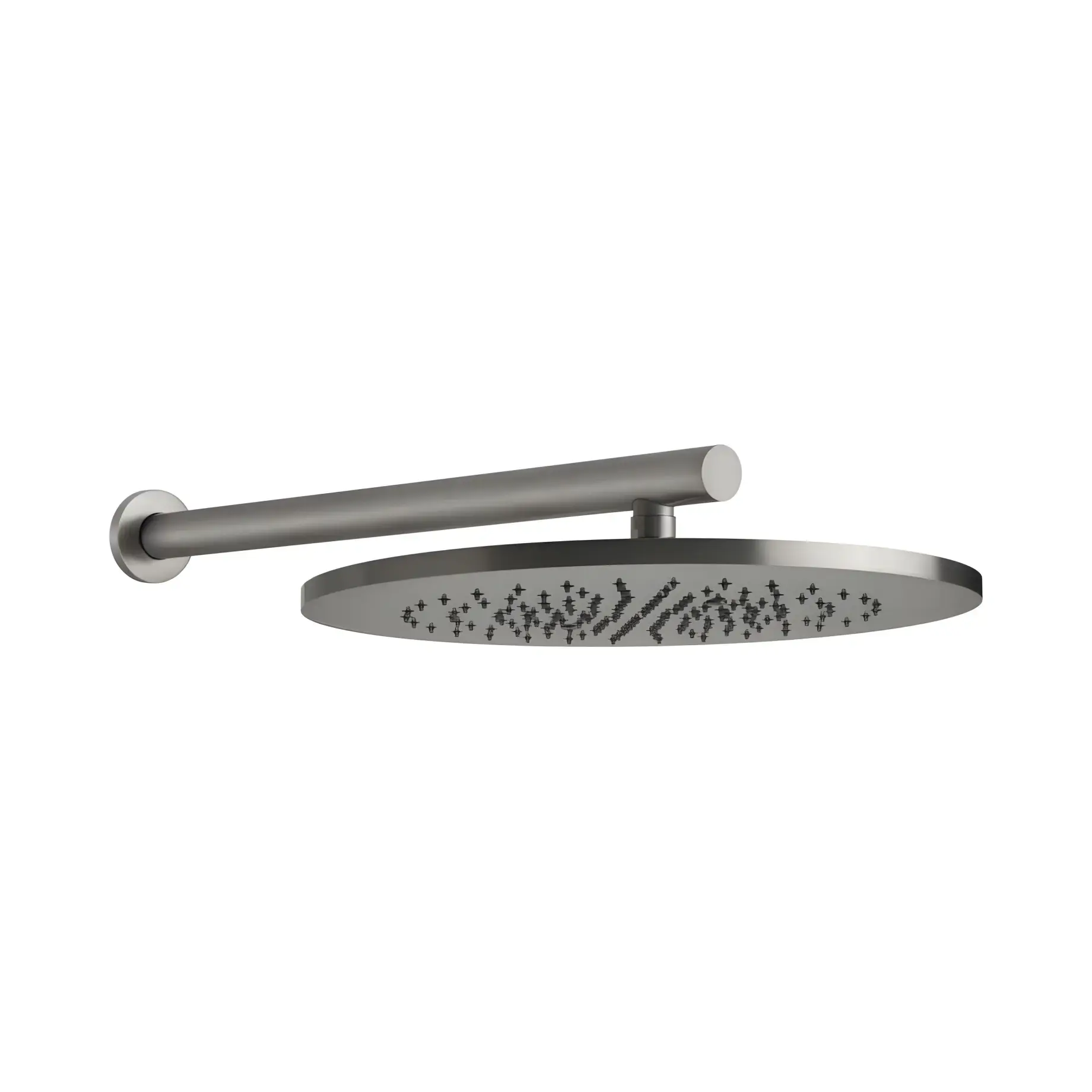 Верхний душ 1jet 316 Flessa Gessi 54148-239 Сталь Шлифованная — вид на белом фоне