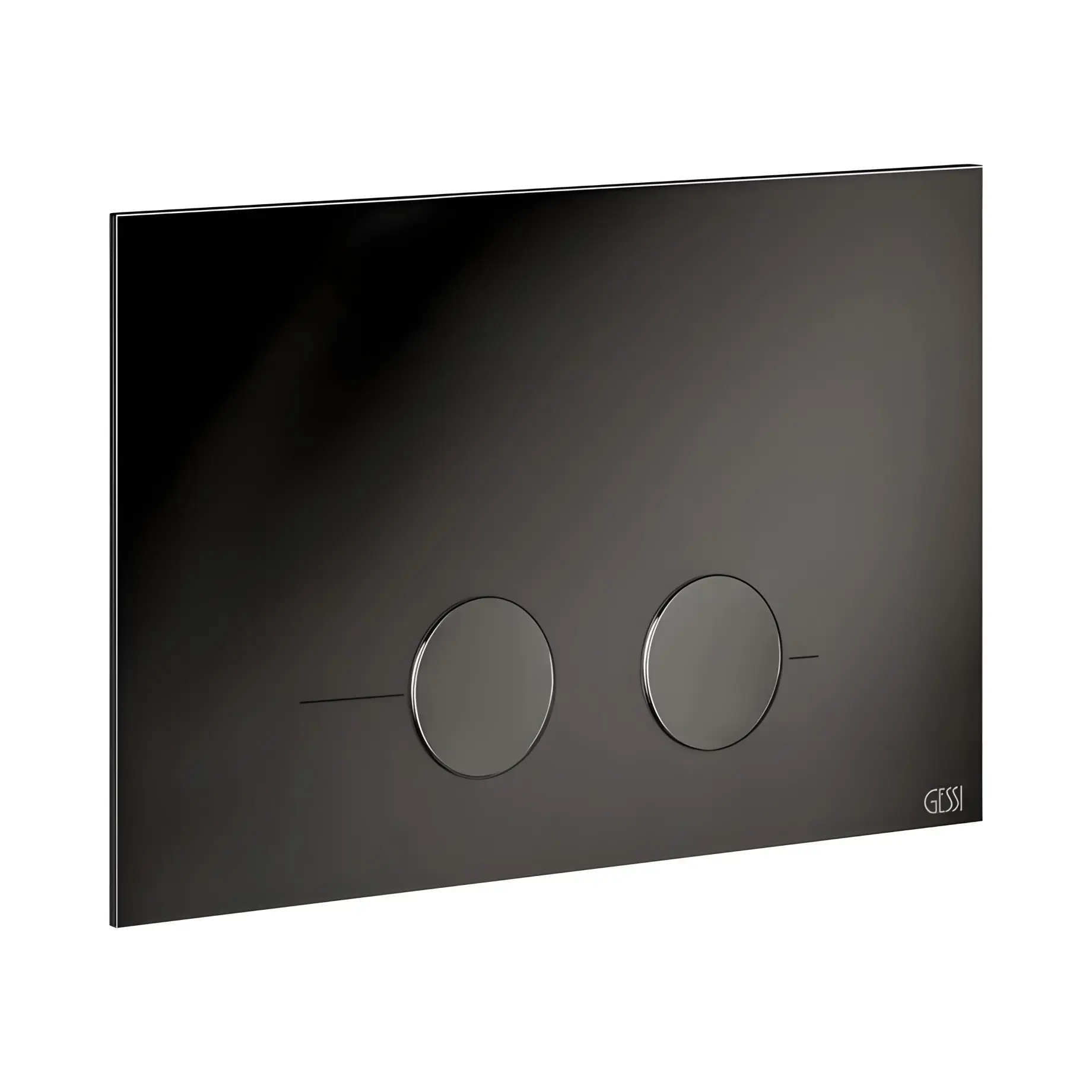 Клавіша зливу GESSI 316 Gessi 54611-706 Black Metal PVD — вид на білому тлі