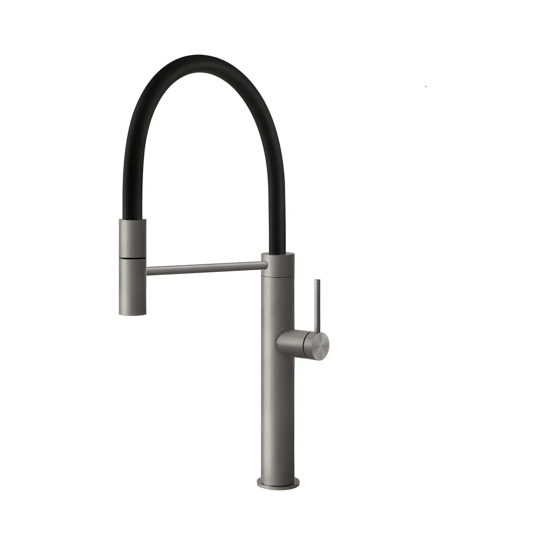 Змішувач для кухні 316 Flessa Gessi 60010-239 Steel Brushed — вид на білому тлі