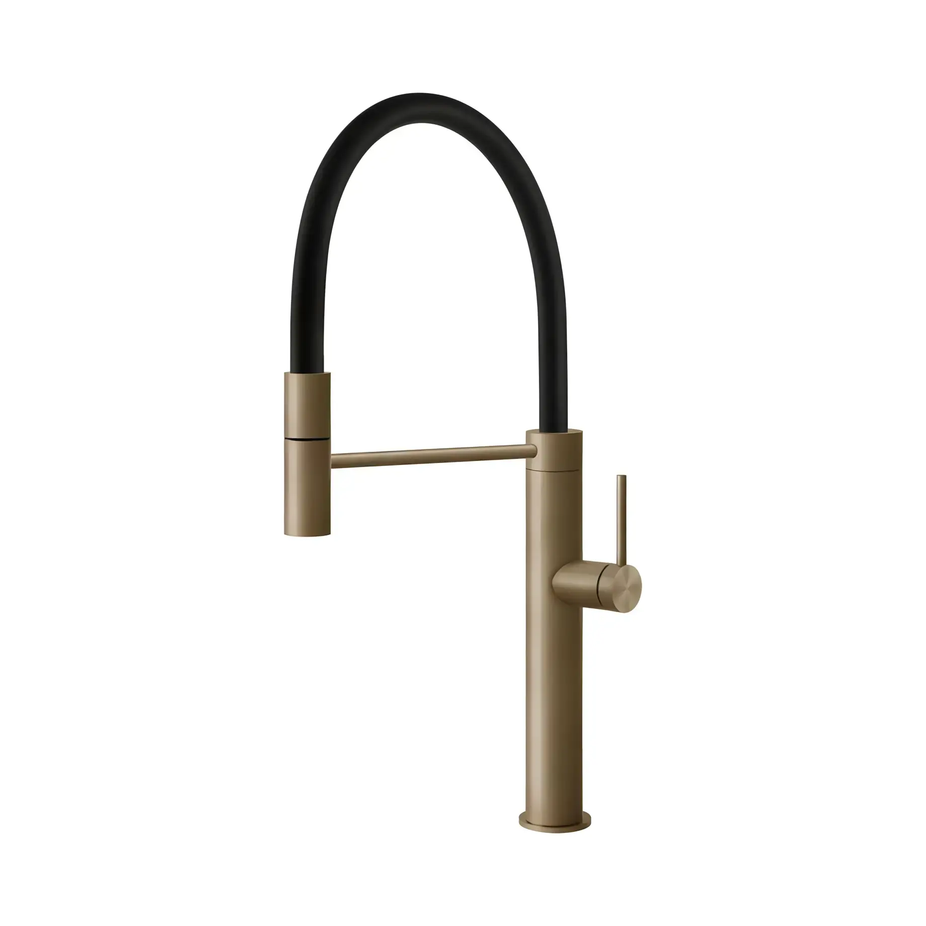 Змішувач для кухні 316 Flessa Gessi 60010-726 Warm Bronze Br. PVD — вид на білому тлі