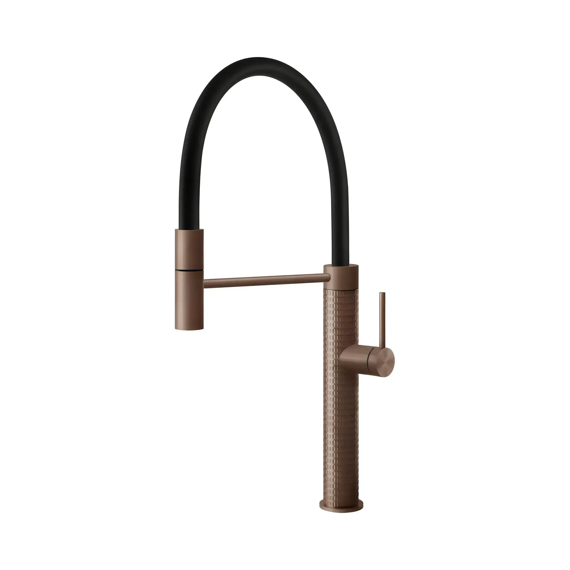 Смеситель для кухни 316 Flessa Gessi 60012-708 Copper Brushed PVD — вид на белом фоне