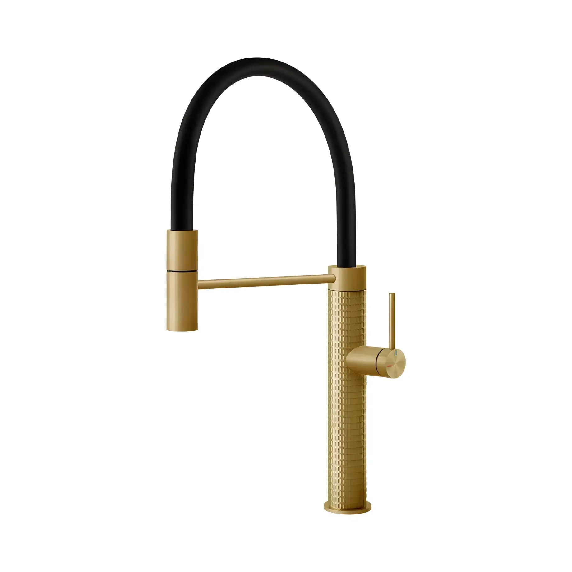 Змішувач для кухні 316 Flessa Gessi 60012-727 Brushed Brass PVD — вид на білому тлі