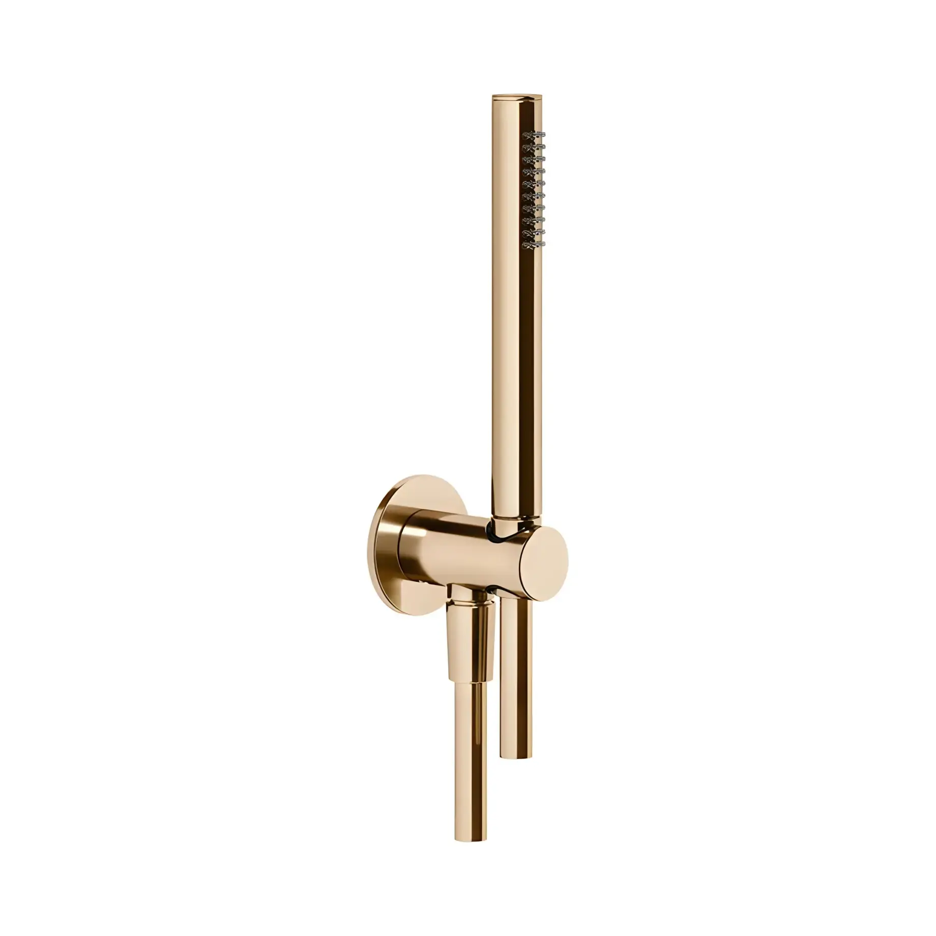 Душовий набір Anello Gessi 63329-735 Warm Bronze PVD — вид на білому тлі