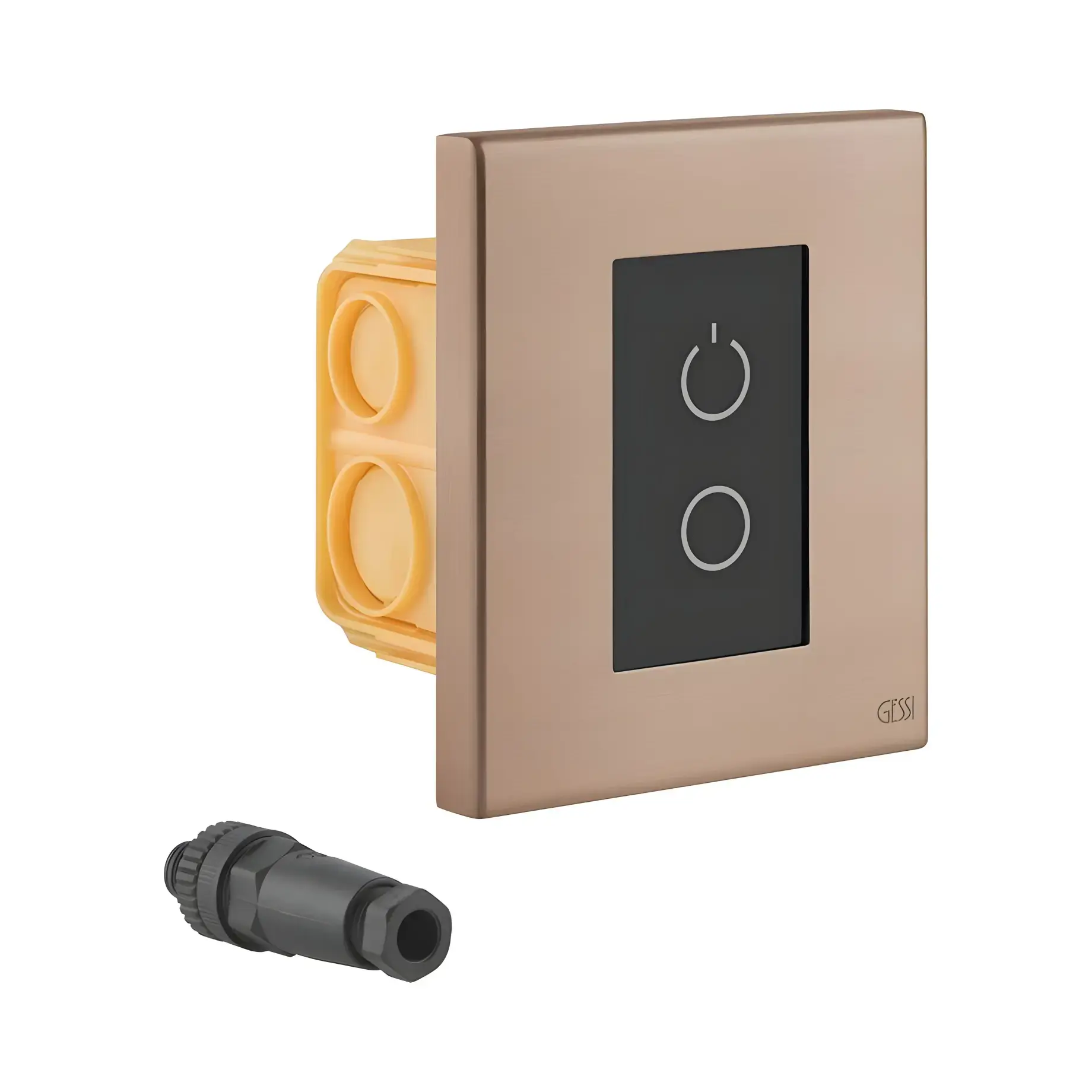 Додатковий комплект сенсорного керування Gessi 01720-708 Copper Brushed PVD — вид на білому тлі