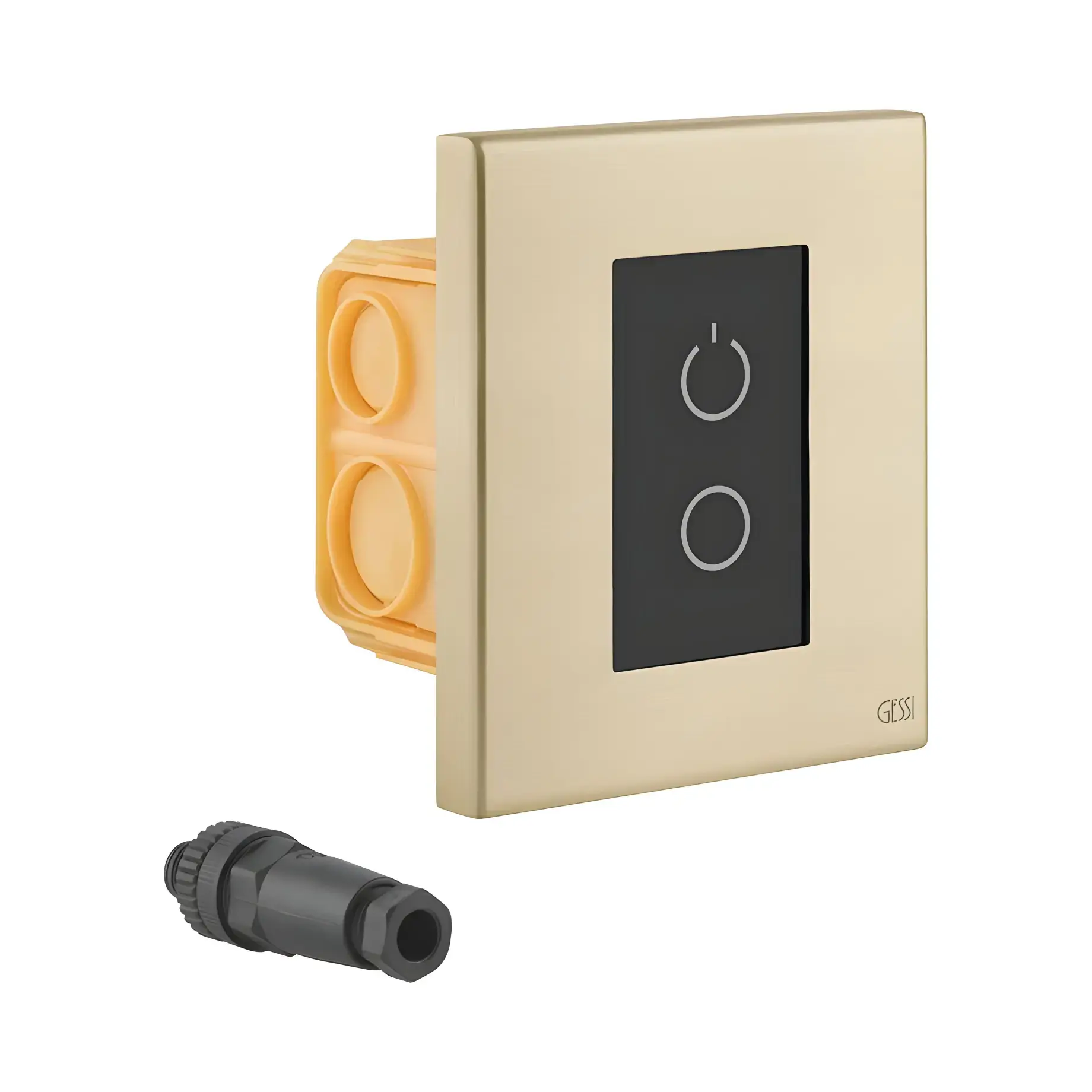 Додатковий комплект сенсорного керування Gessi 01720-727 Brass Brushed PVD — вид на білому тлі