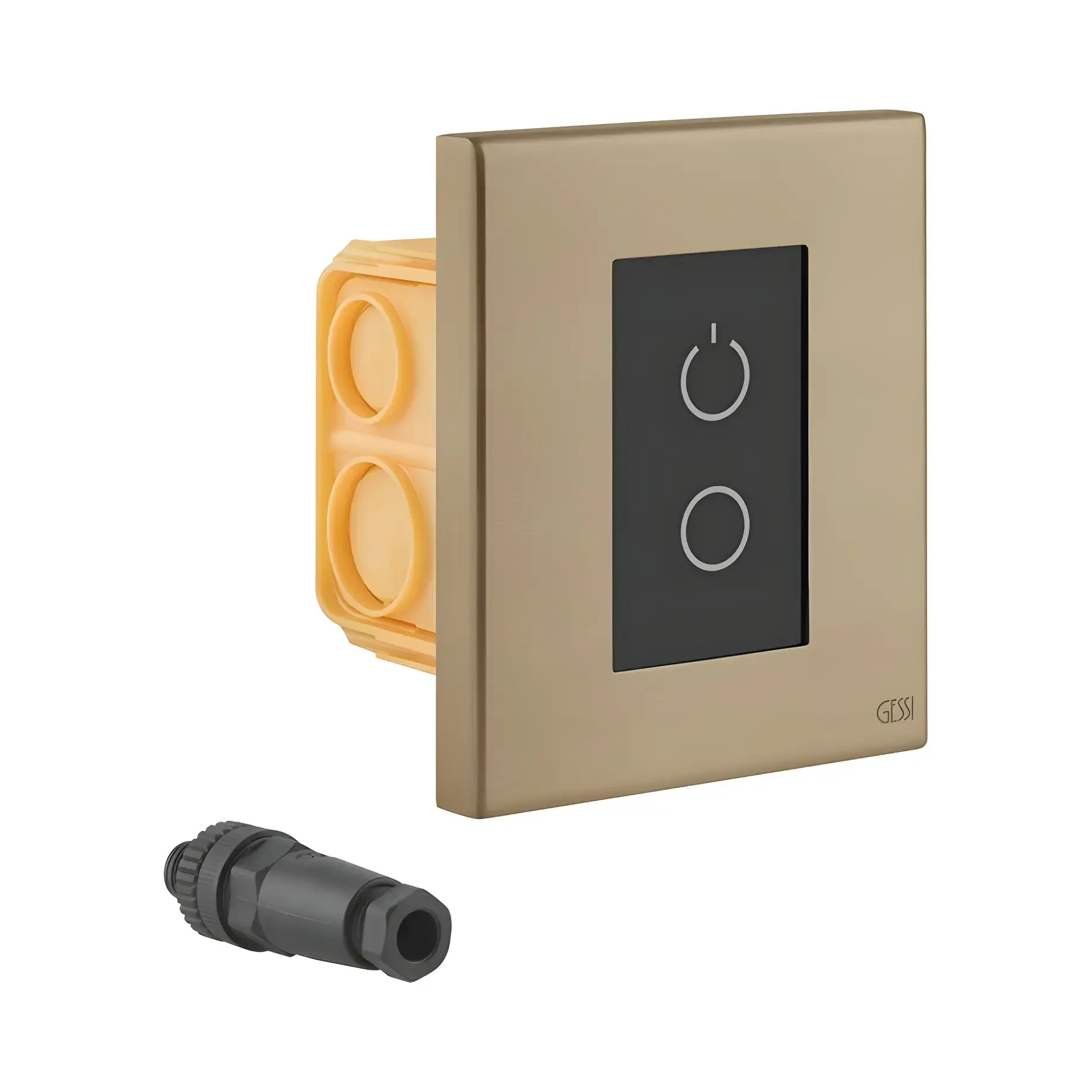 Додатковий комплект сенсорного керування Gessi 01720-791 Deep Bronze Brushed PVD — вид на білому тлі