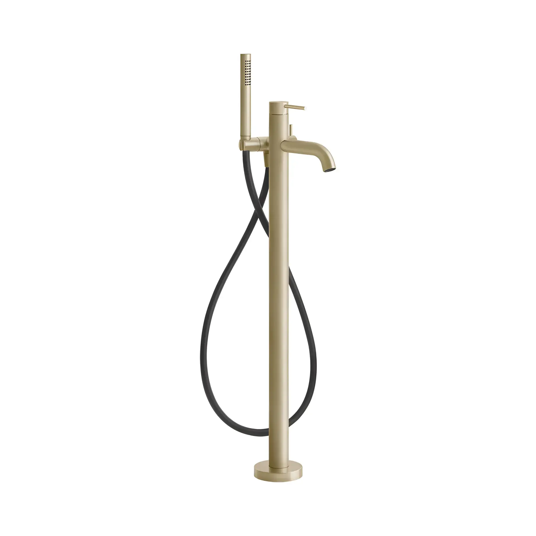 Змішувач для ванни Gessi316 Виробник 54028-727 Brass Brushed PVD — вид спереду