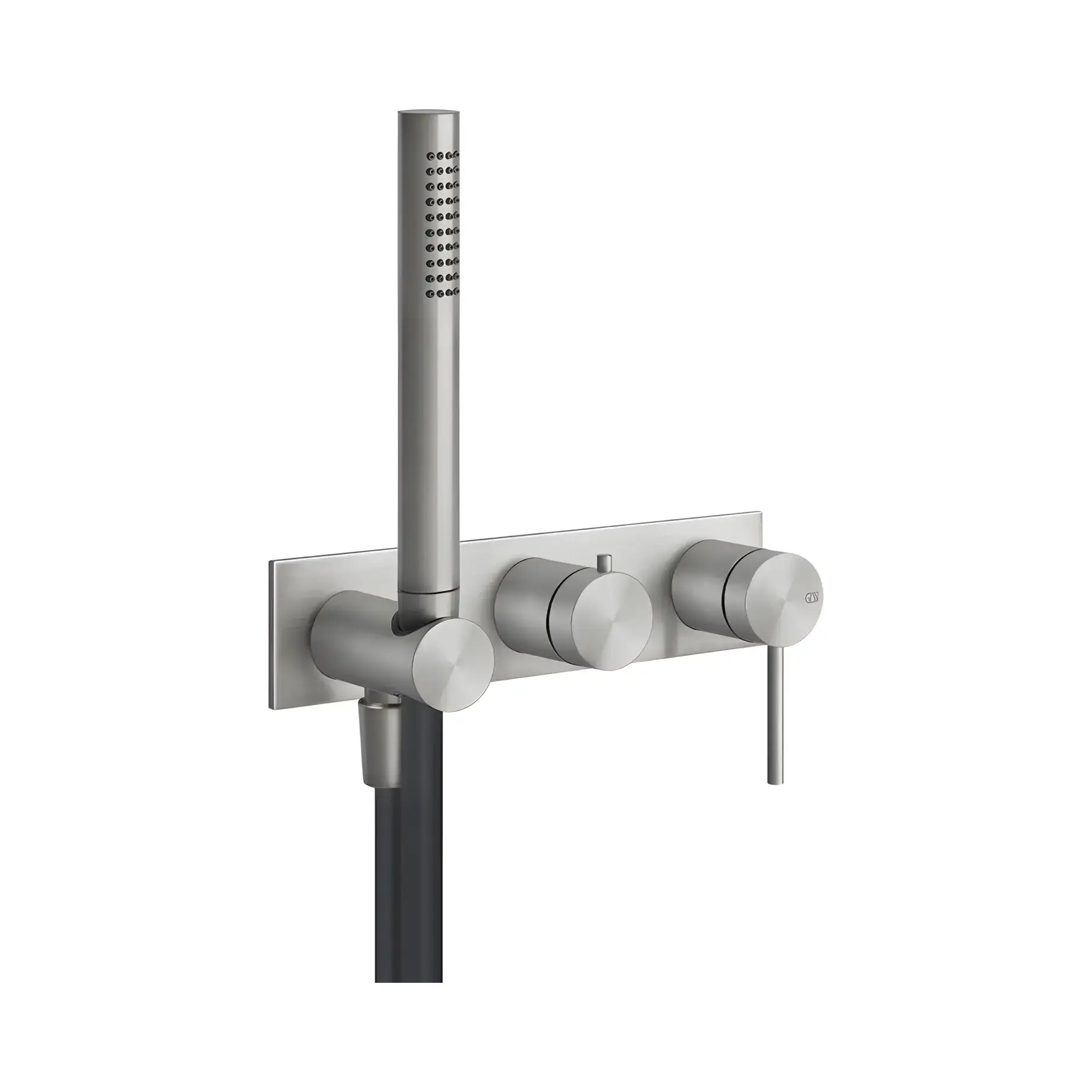 Змішувач для ванни Gessi316 Виробник 54038-239 Steel Brushed — вид спереду