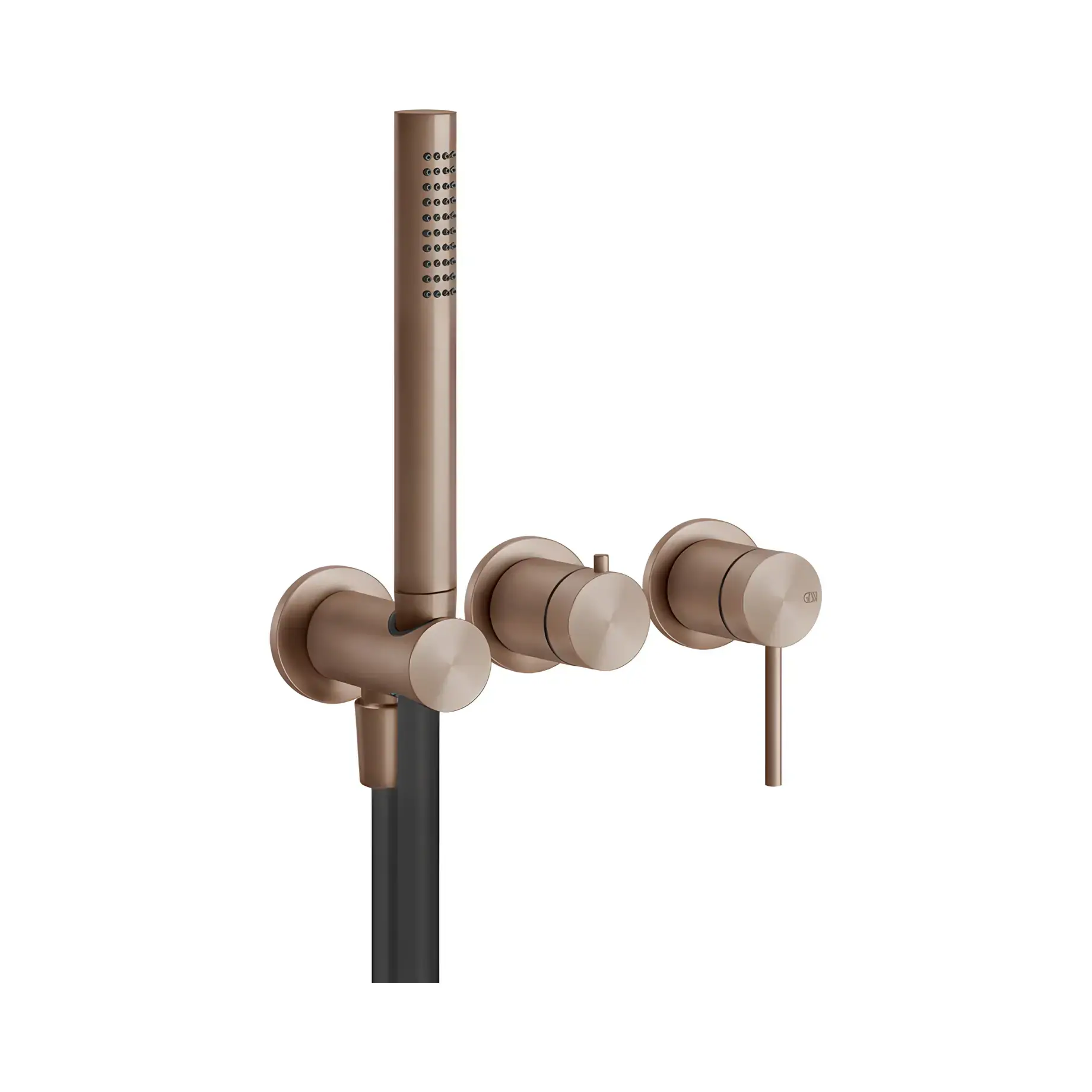 Змішувач для ванни Gessi316 Виробник 54039-708 Copper Brushed PVD — вид спереду