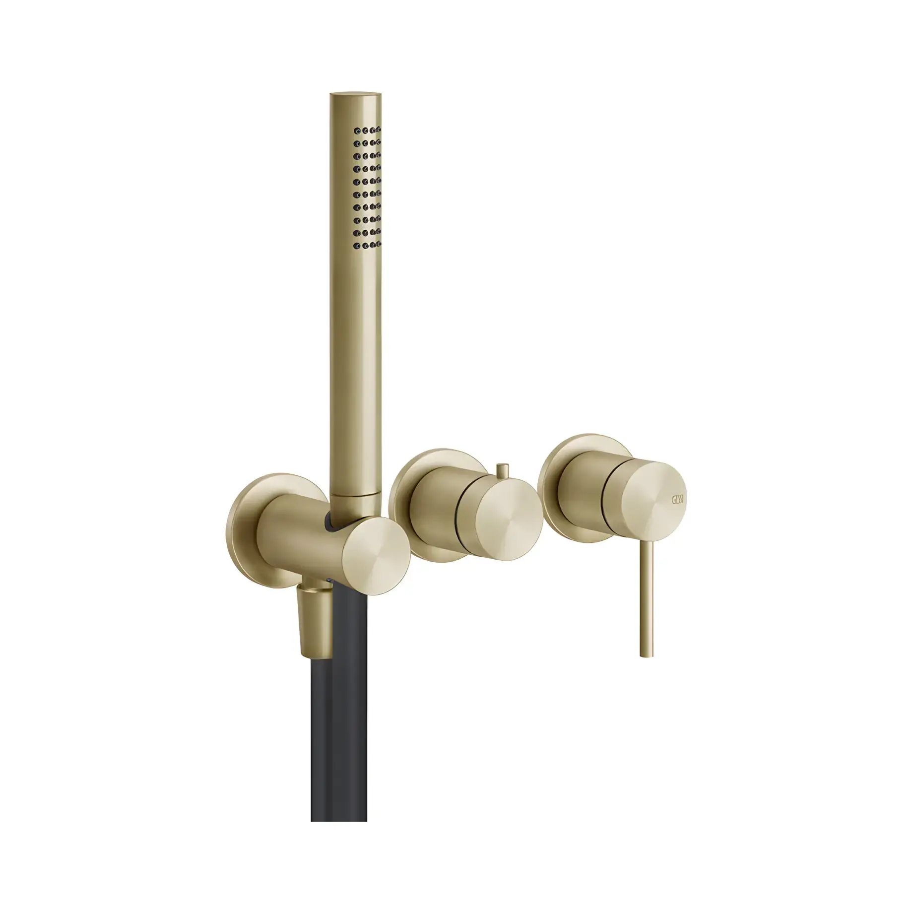 Змішувач для ванни Gessi316 Виробник 54039-727 Brass Brushed PVD — вид спереду