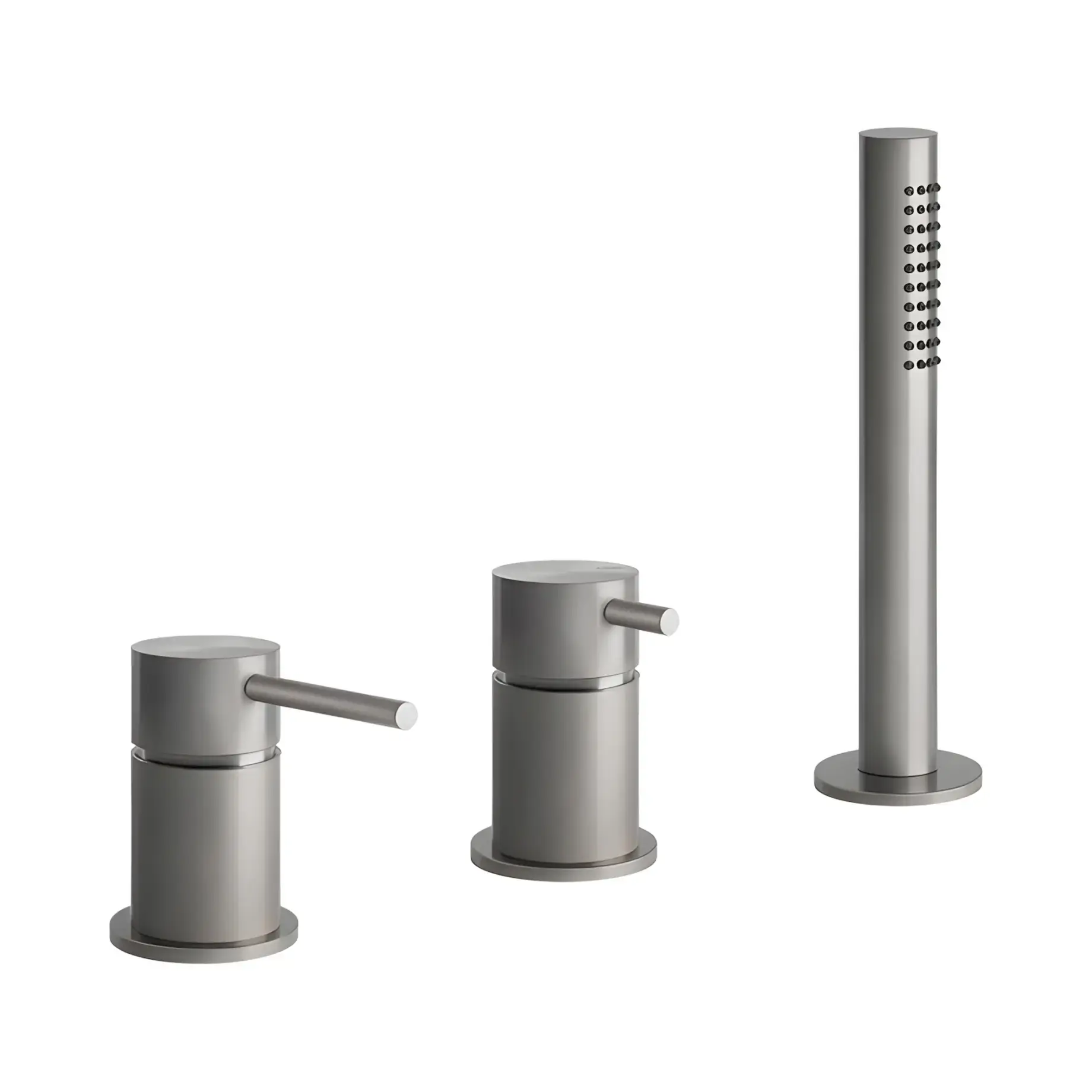 Смеситель для ванны Gessi316 Производитель 54043-239 Steel Brushed — вид спереди