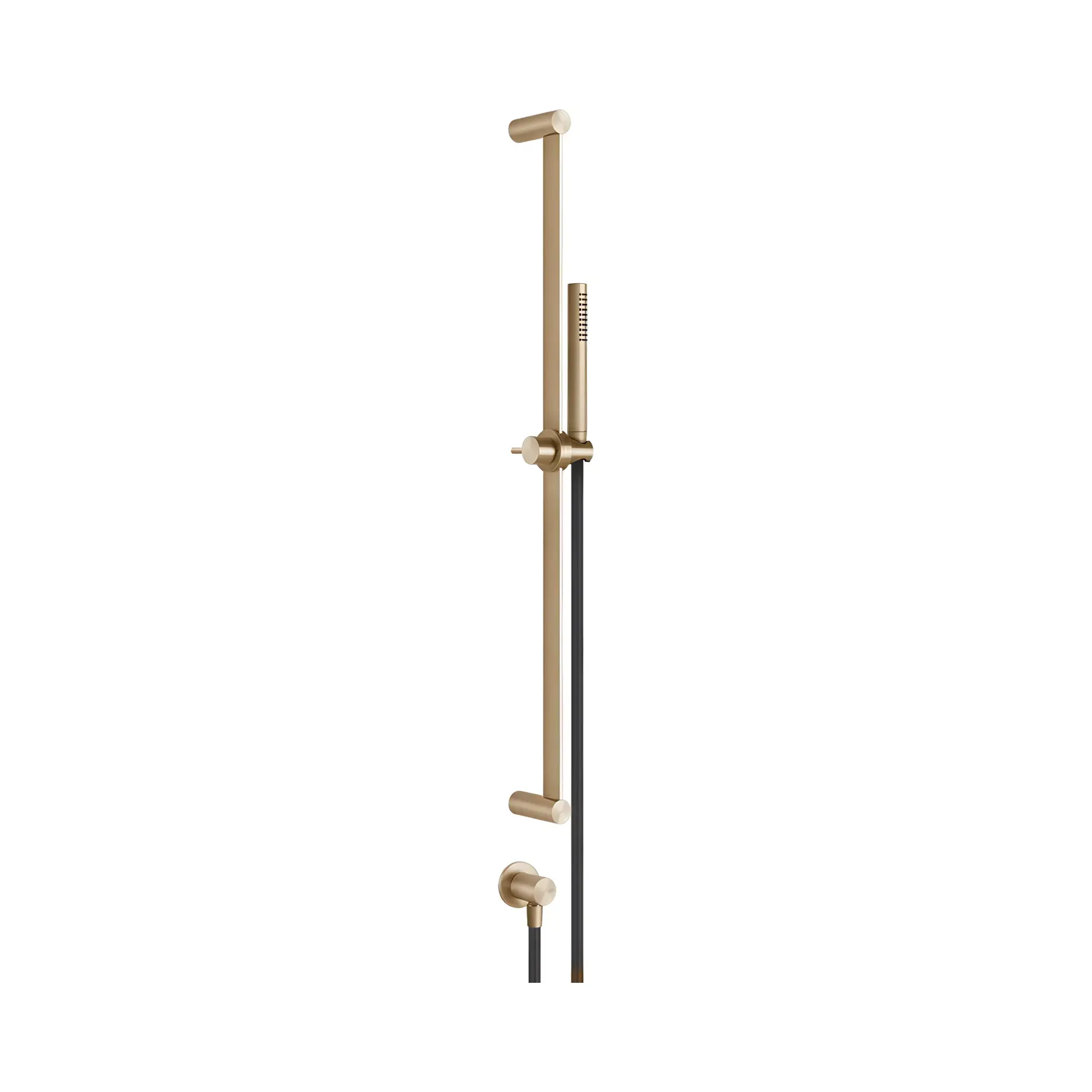 Душевой гарнитур Gessi316 Производитель 54045-726 Warm Bronze Br. PVD — вид спереди