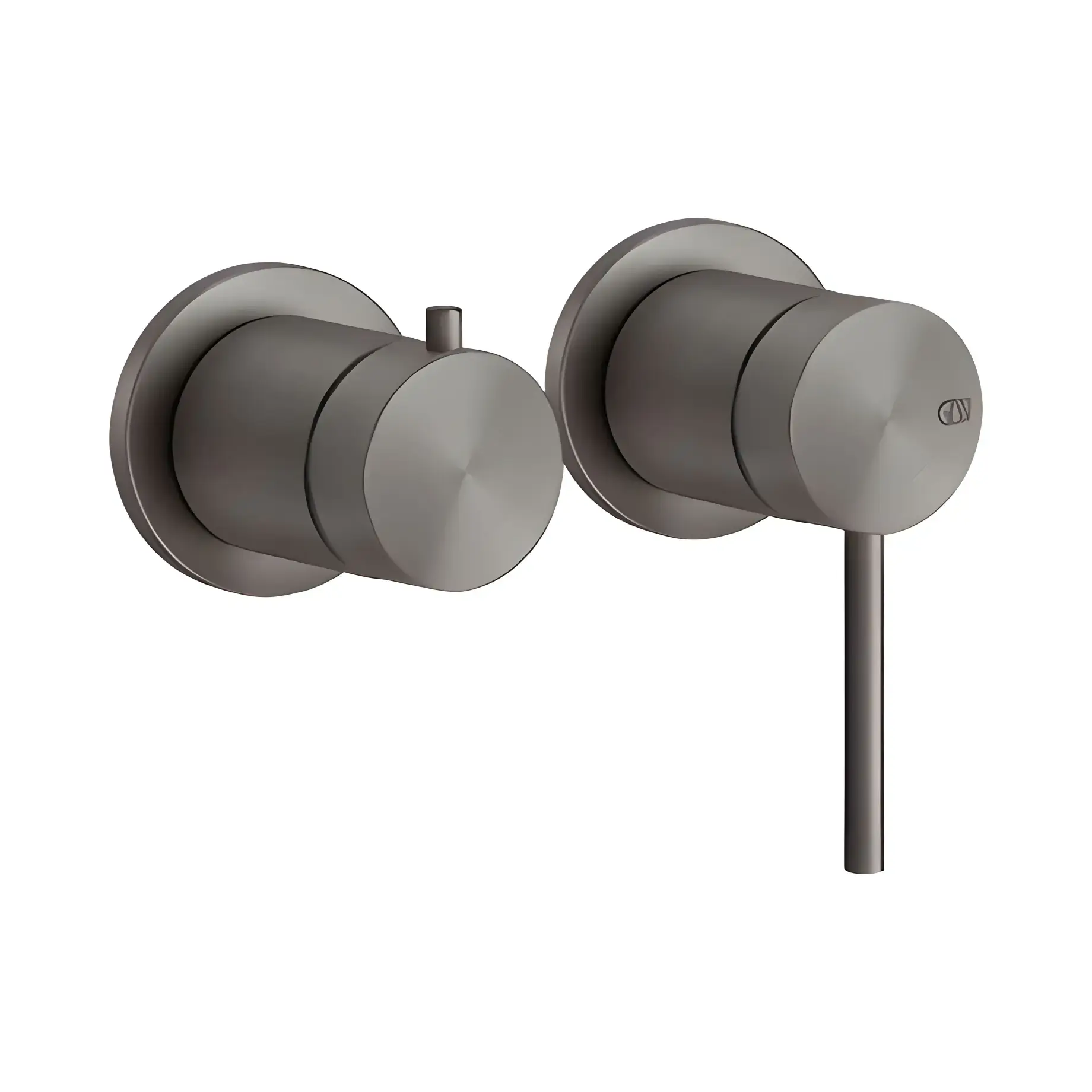Смеситель для душа Gessi316  Производитель 54077-707 BLACK METAL BR. PVD — вид спереди